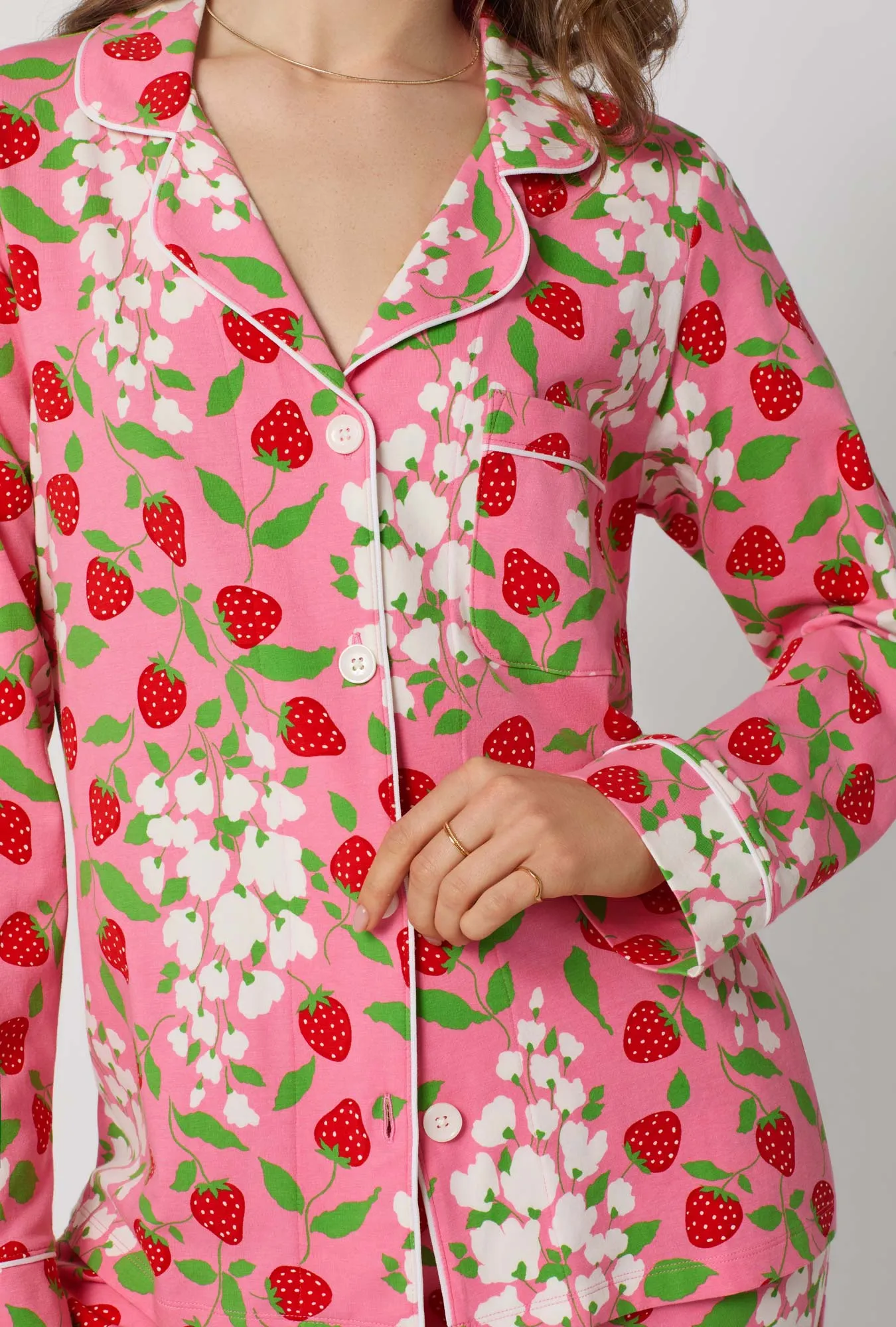 Spring Berry Long Sleeve Classic Stretch Jersey Pj Set sold by BedHead product image thumbnail 3