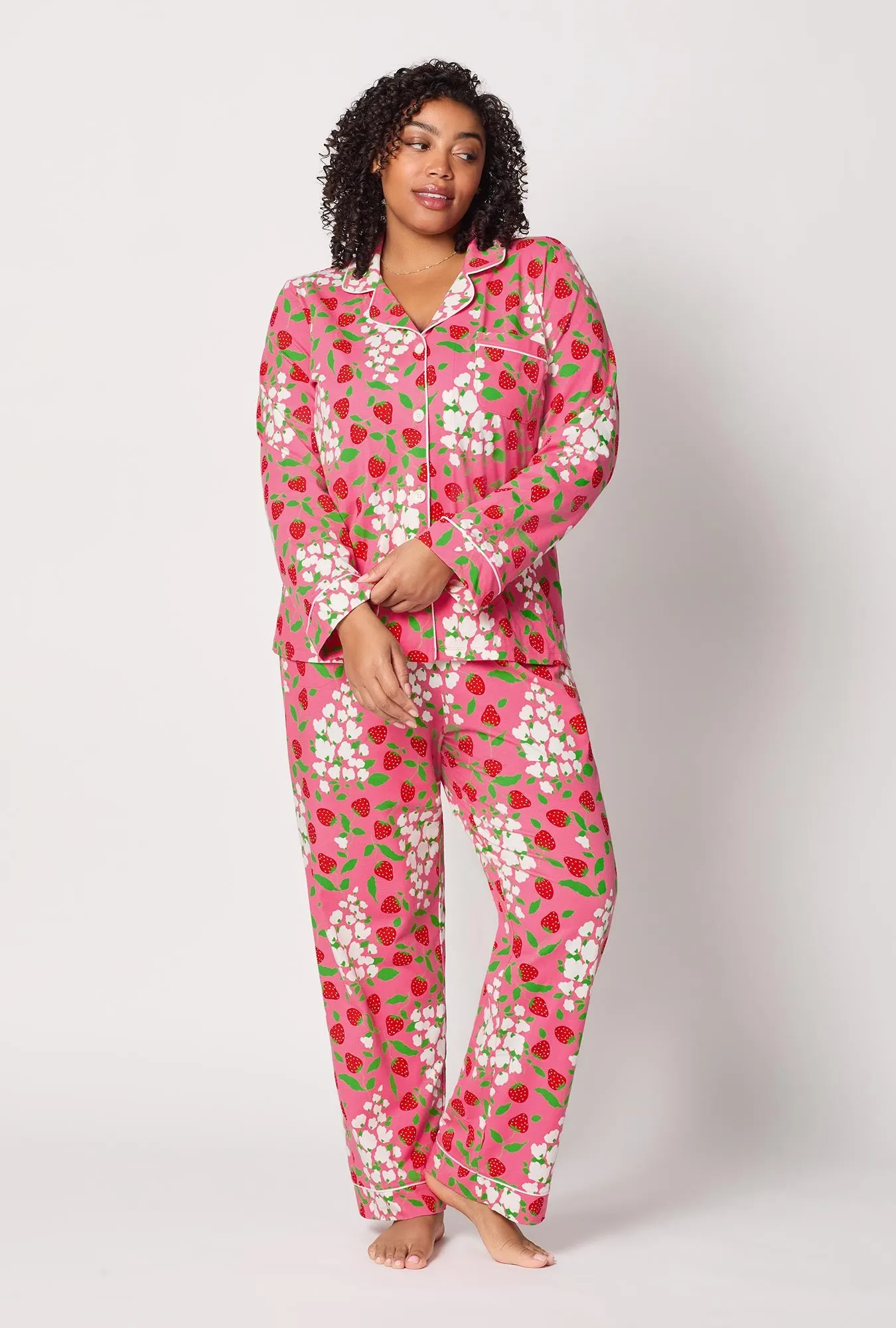 Spring Berry Long Sleeve Classic Stretch Jersey Pj Set sold by BedHead product image thumbnail 5