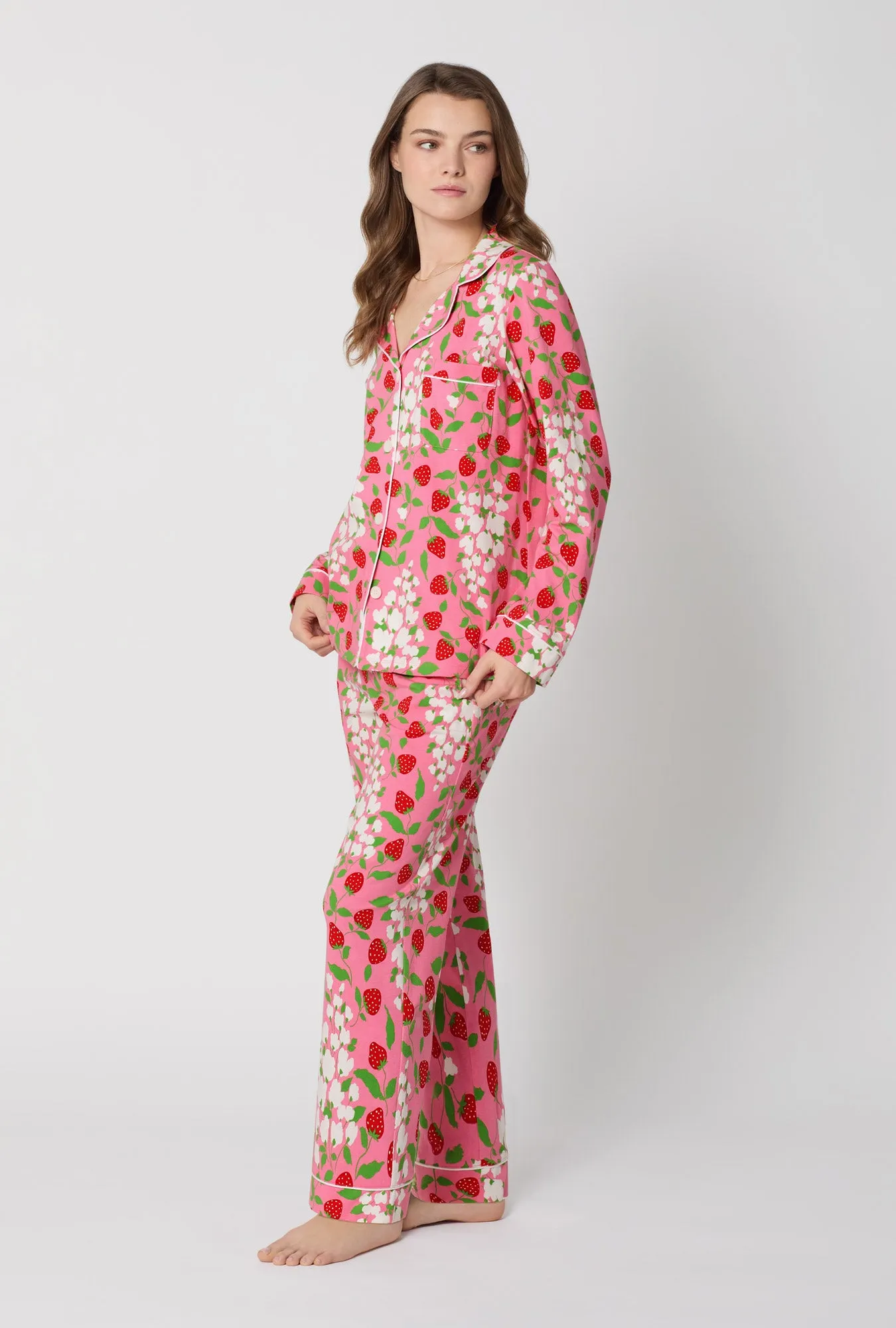 Spring Berry Long Sleeve Classic Stretch Jersey Pj Set sold by BedHead product image thumbnail 2