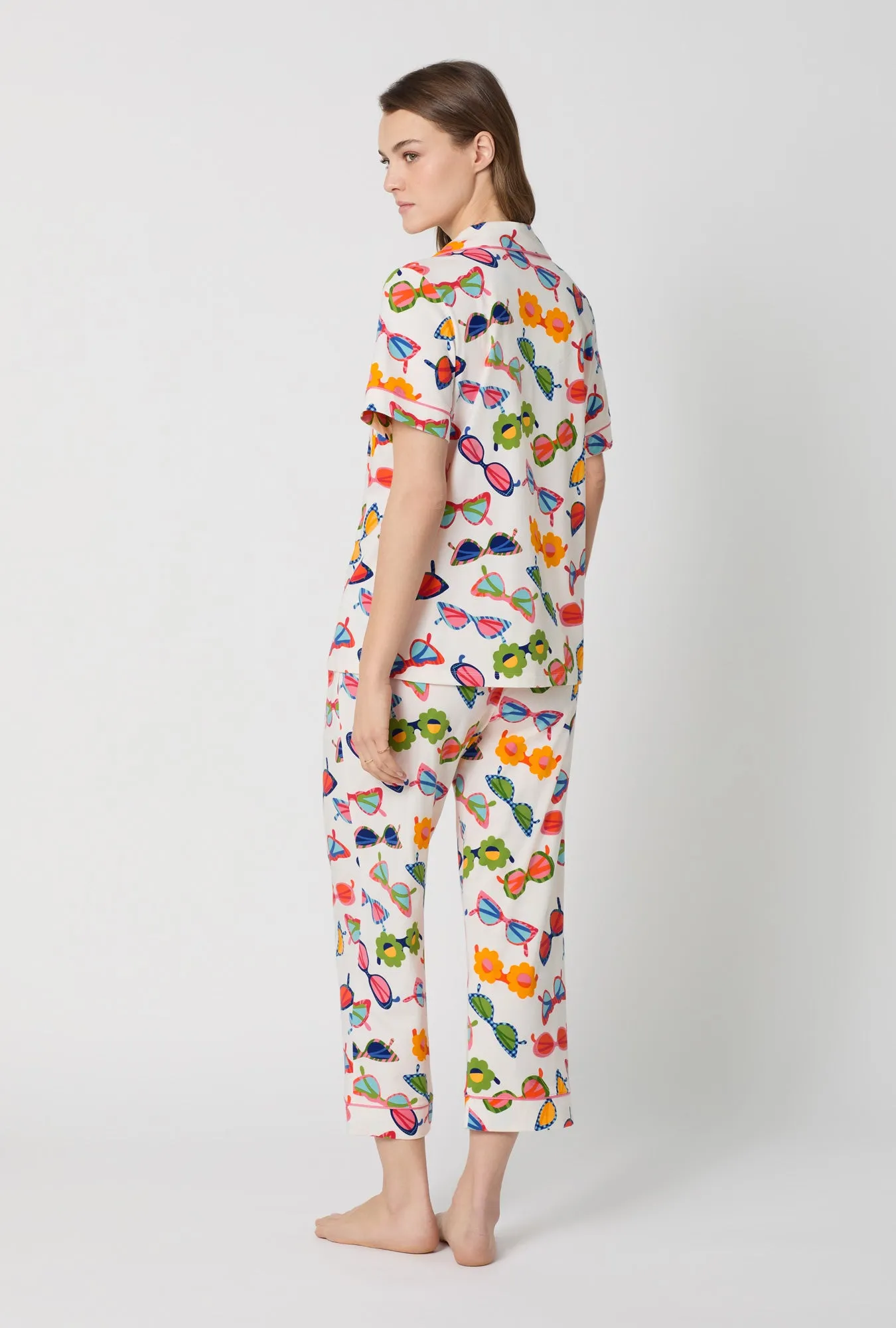 Made In The Shade Short Sleeve Classic Stretch Jersey Cropped Pj Set sold by BedHead product image thumbnail 3