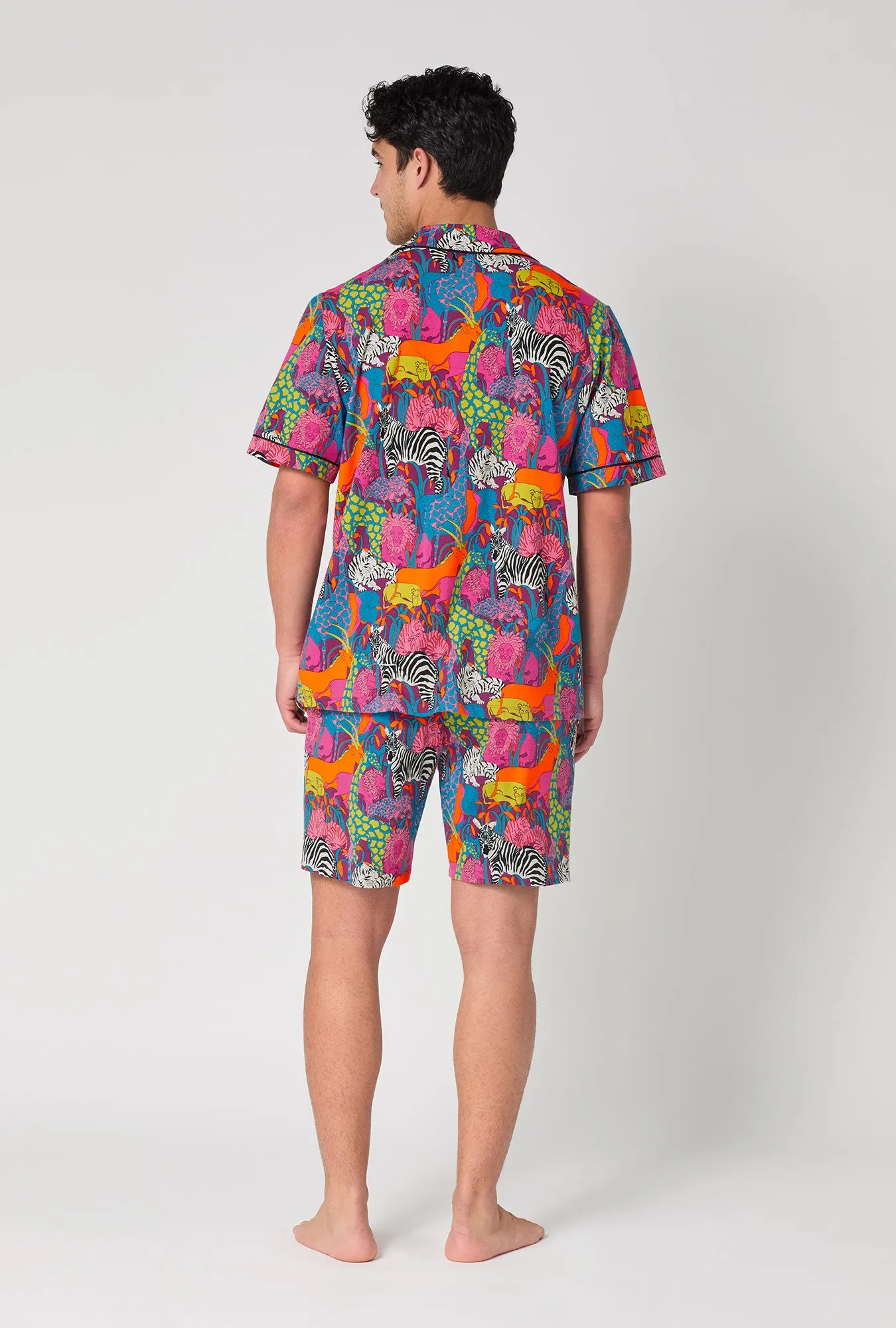 BedHead x Mr. Turk Jungle Men's Short Sleeve Classic Stretch Jersey Short Pj Set sold by BedHead product image thumbnail 4