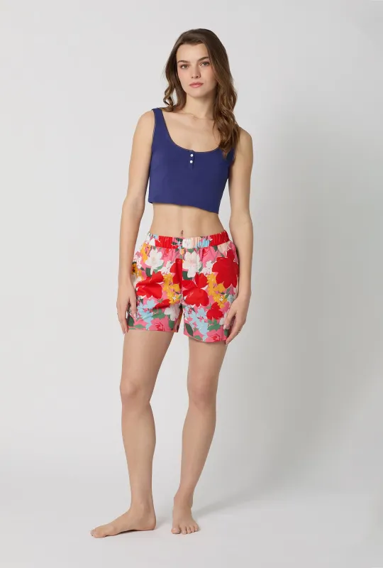 Cassandra Woven Cotton Poplin Boxer Short made by BedHead