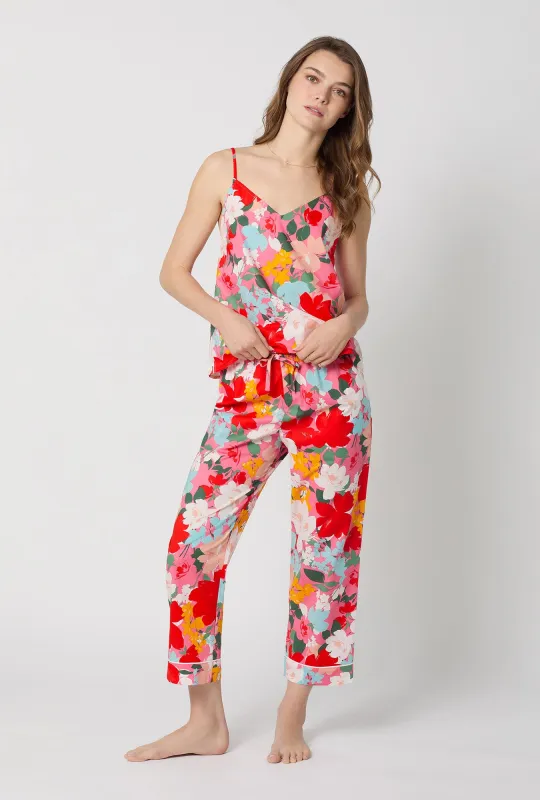 Cassandra Cami Woven Cotton Poplin Cropped Pj Set made by BedHead