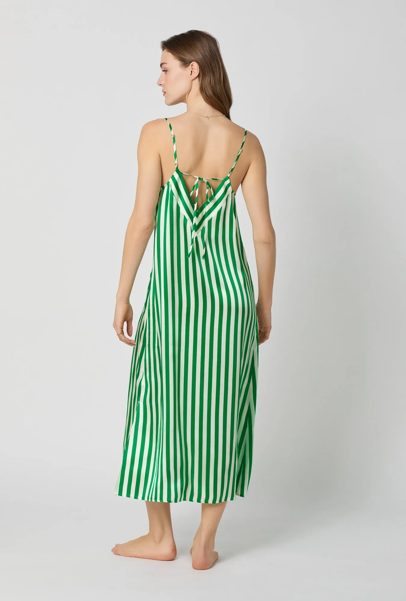 Salerno Stripe Woven Washable Silk Chemise sold by BedHead product image thumbnail 3