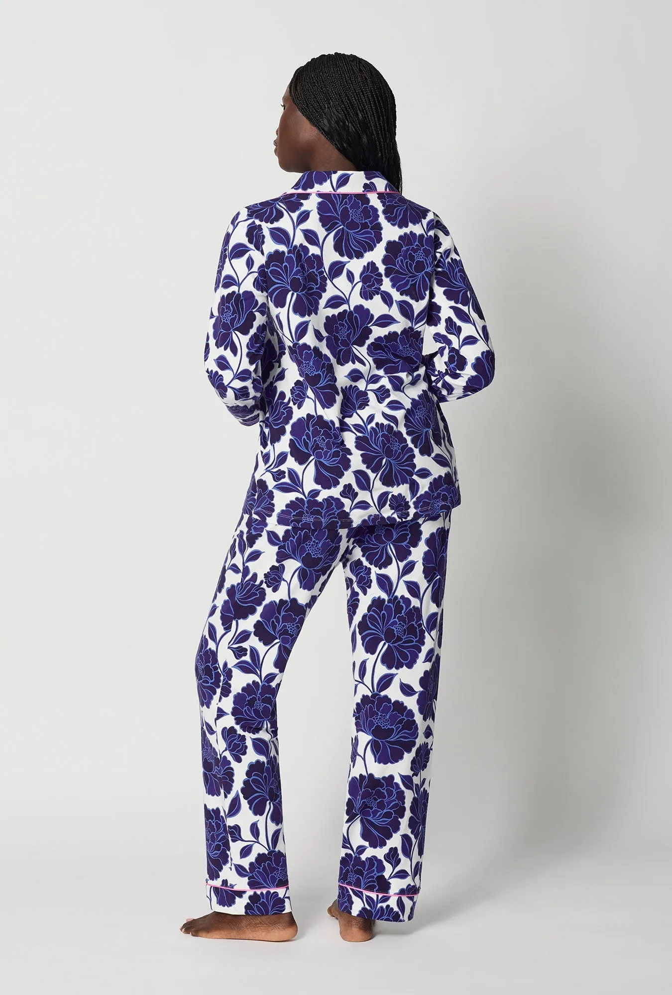 Angelina Floral Long Sleeve Classic Stretch Jersey Pj Set sold by BedHead product image thumbnail 4