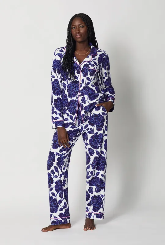 Angelina Floral Long Sleeve Classic Stretch Jersey Pj Set made by BedHead
