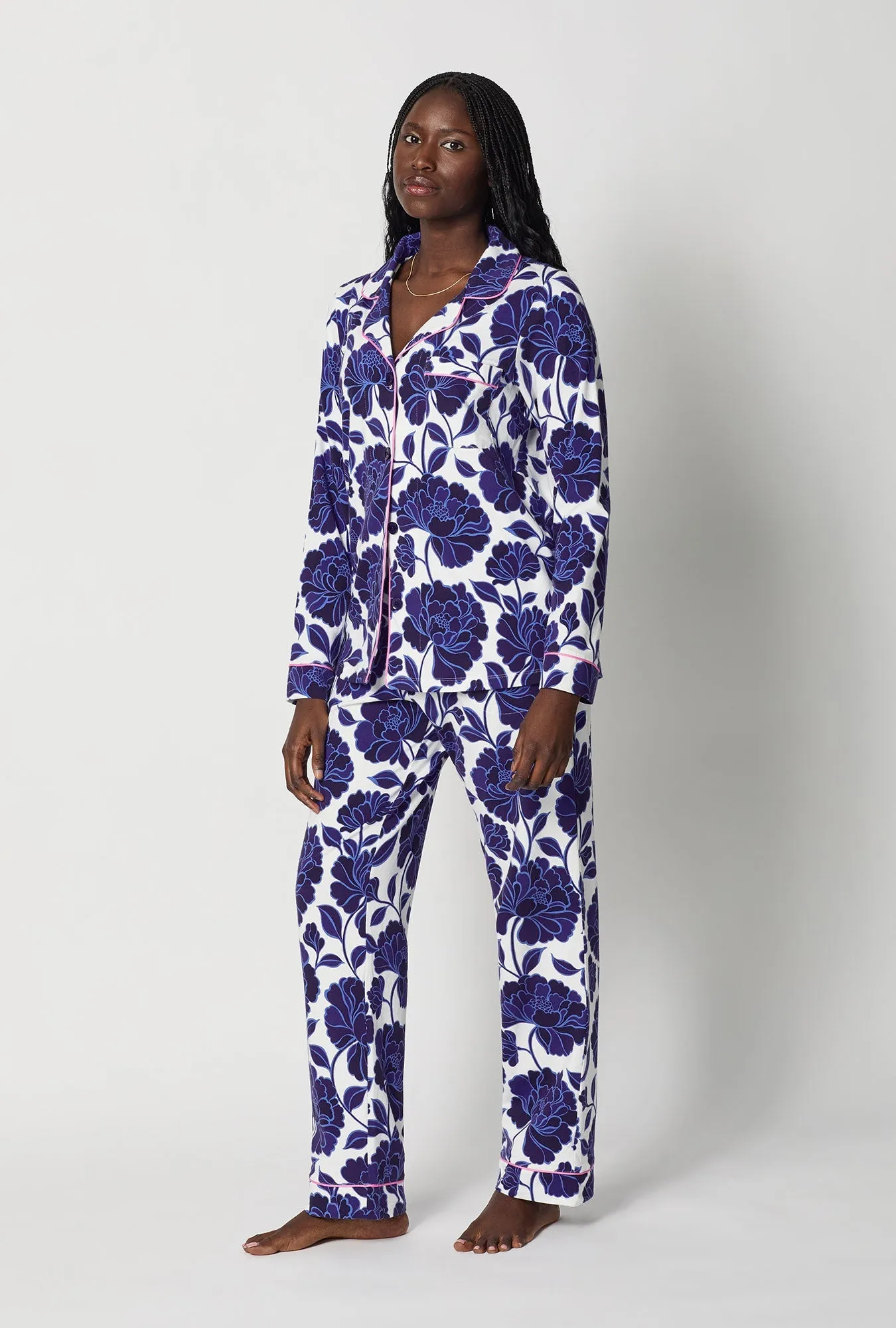 Angelina Floral Long Sleeve Classic Stretch Jersey Pj Set sold by BedHead product image thumbnail 2