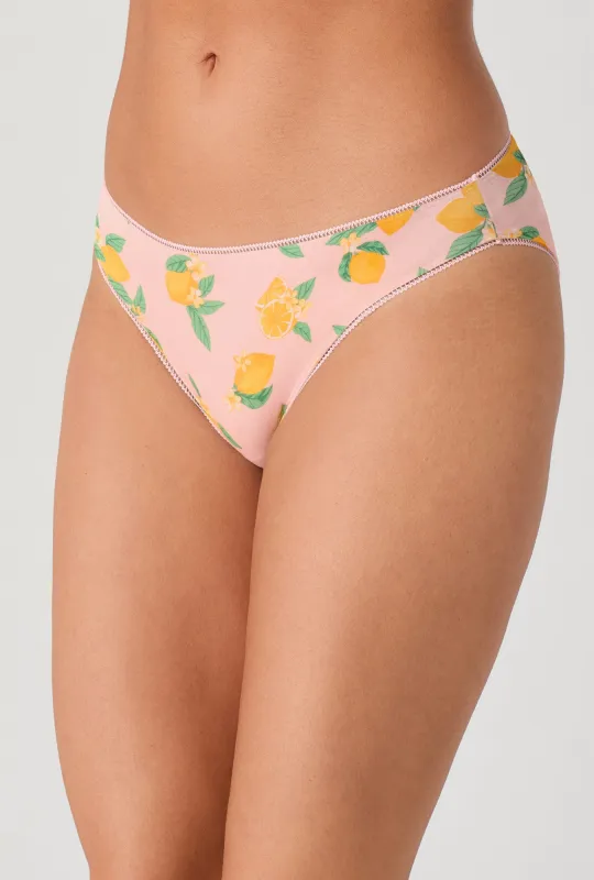 Lemon Sorbet Stretch Jersey Bikini Underwear made by BedHead