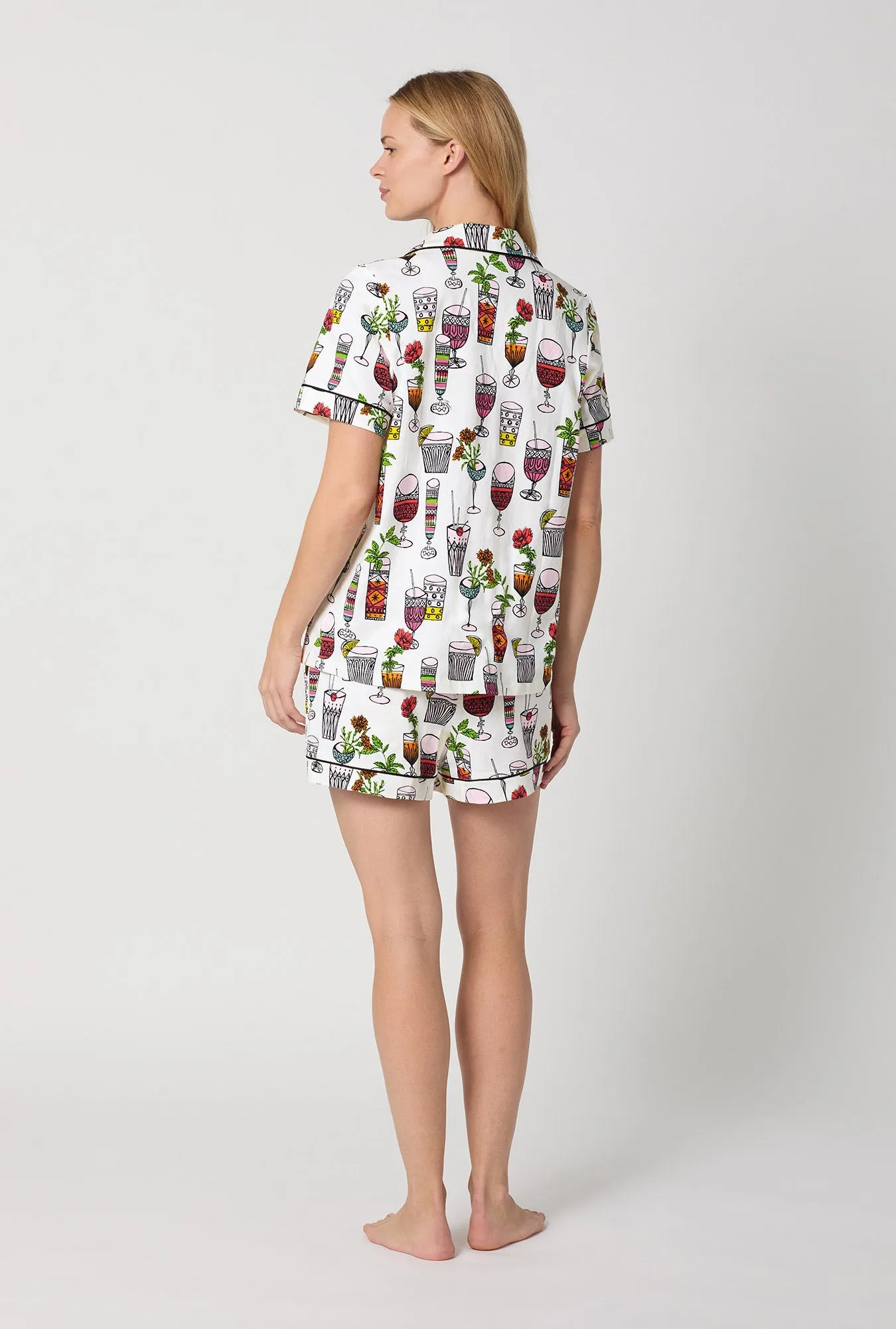 BedHead x Trina Turk Happy Hour Short Sleeve Classic Shorty Stretch Jersey Pj Set sold by BedHead product image thumbnail 2