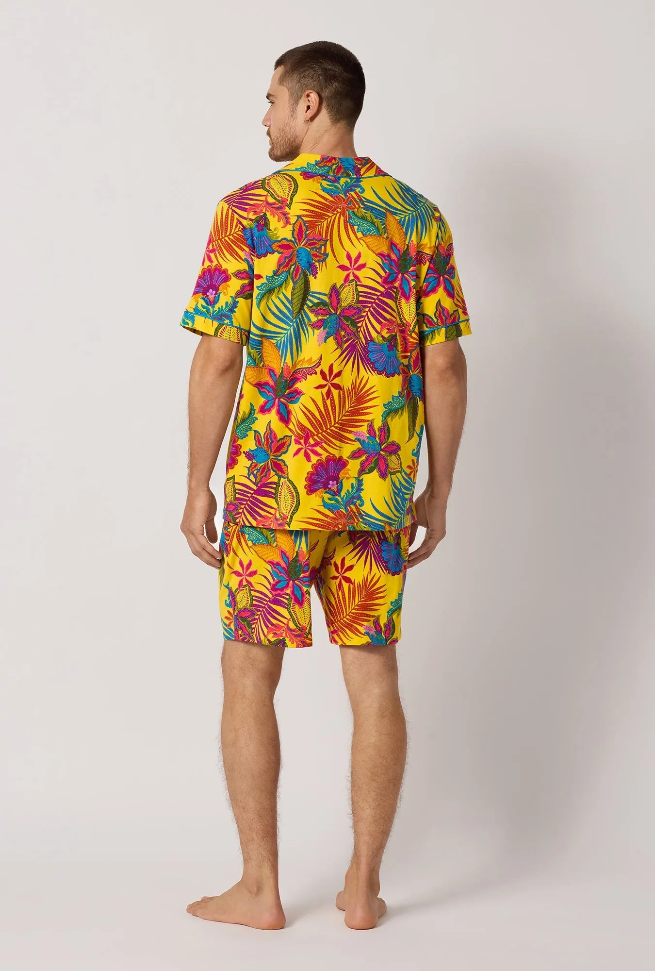 BedHead x Mr. Turk Jacobean Floral Men's Short Sleeve Classic Stretch Jersey Short Pj Set sold by BedHead product image thumbnail 2