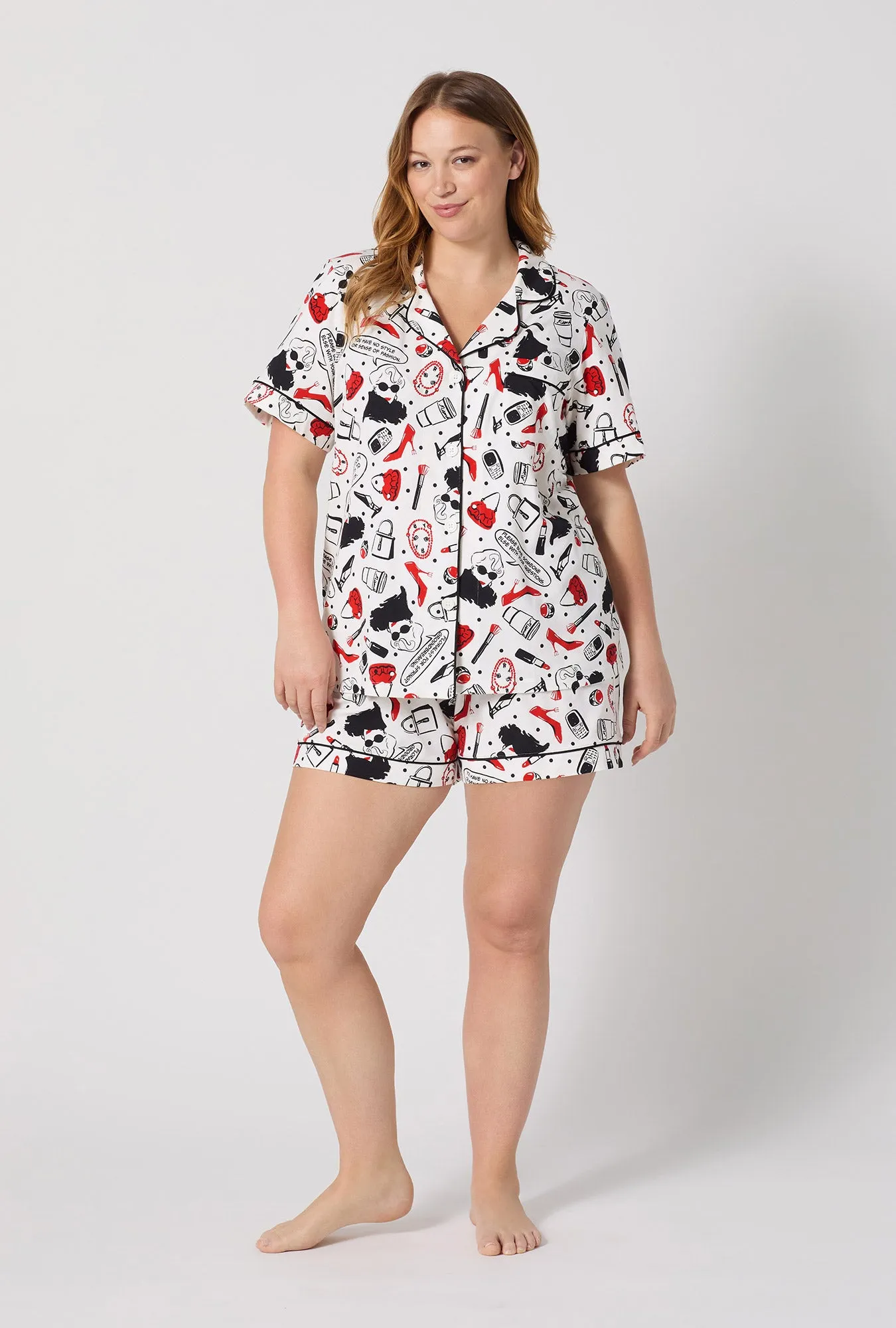Devil Wears Prada Short Sleeve Classic Shorty Stretch Jersey Pj Set sold by BedHead product image thumbnail 5