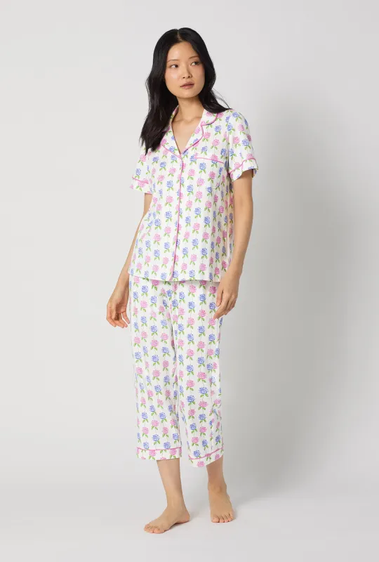 Cottage Parlor Short Sleeve Classic Stretch Jersey Cropped Pj Set made by BedHead