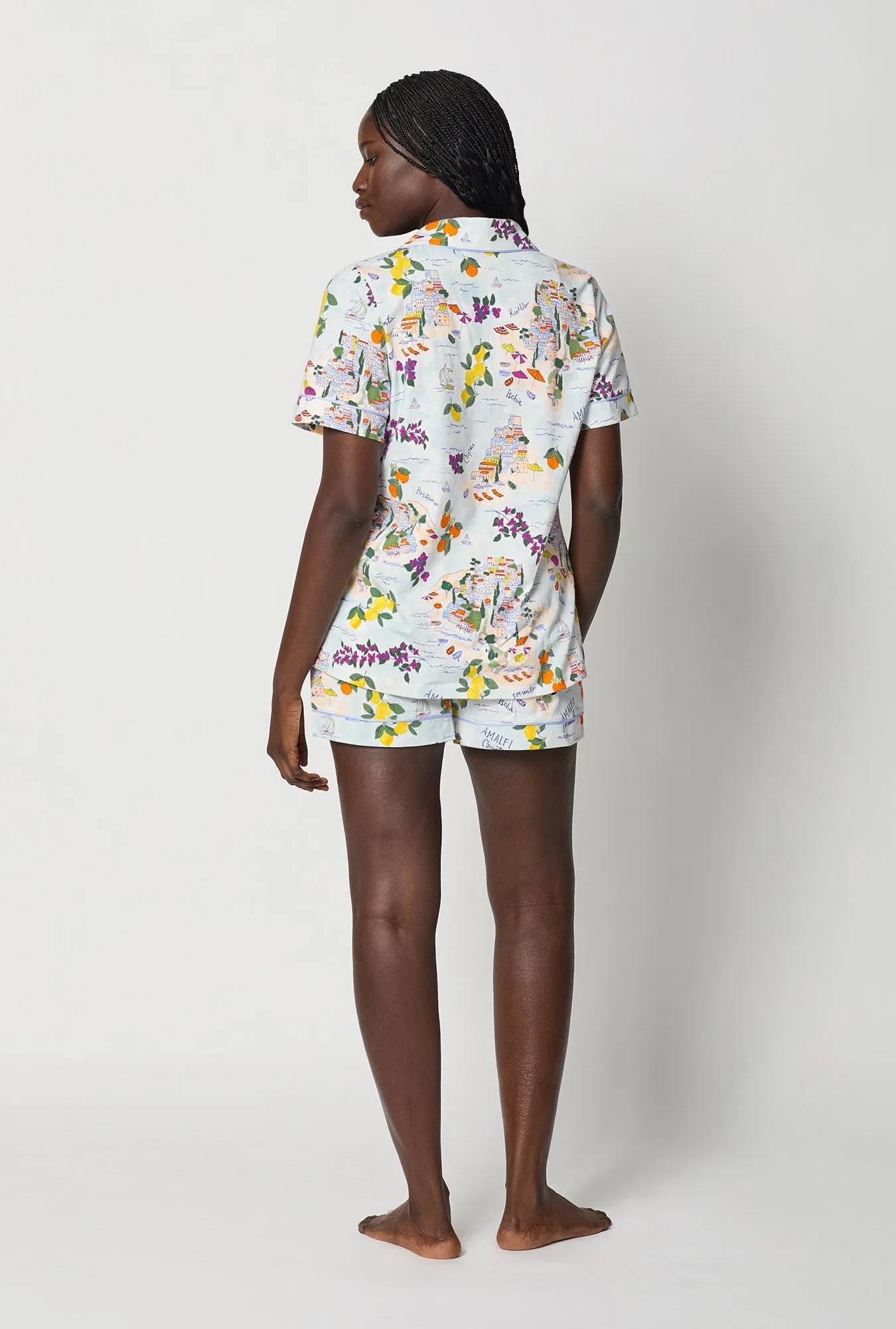 Amalfi Escape Short Sleeve Classic Shorty Stretch Jersey Pj Set sold by BedHead product image thumbnail 3