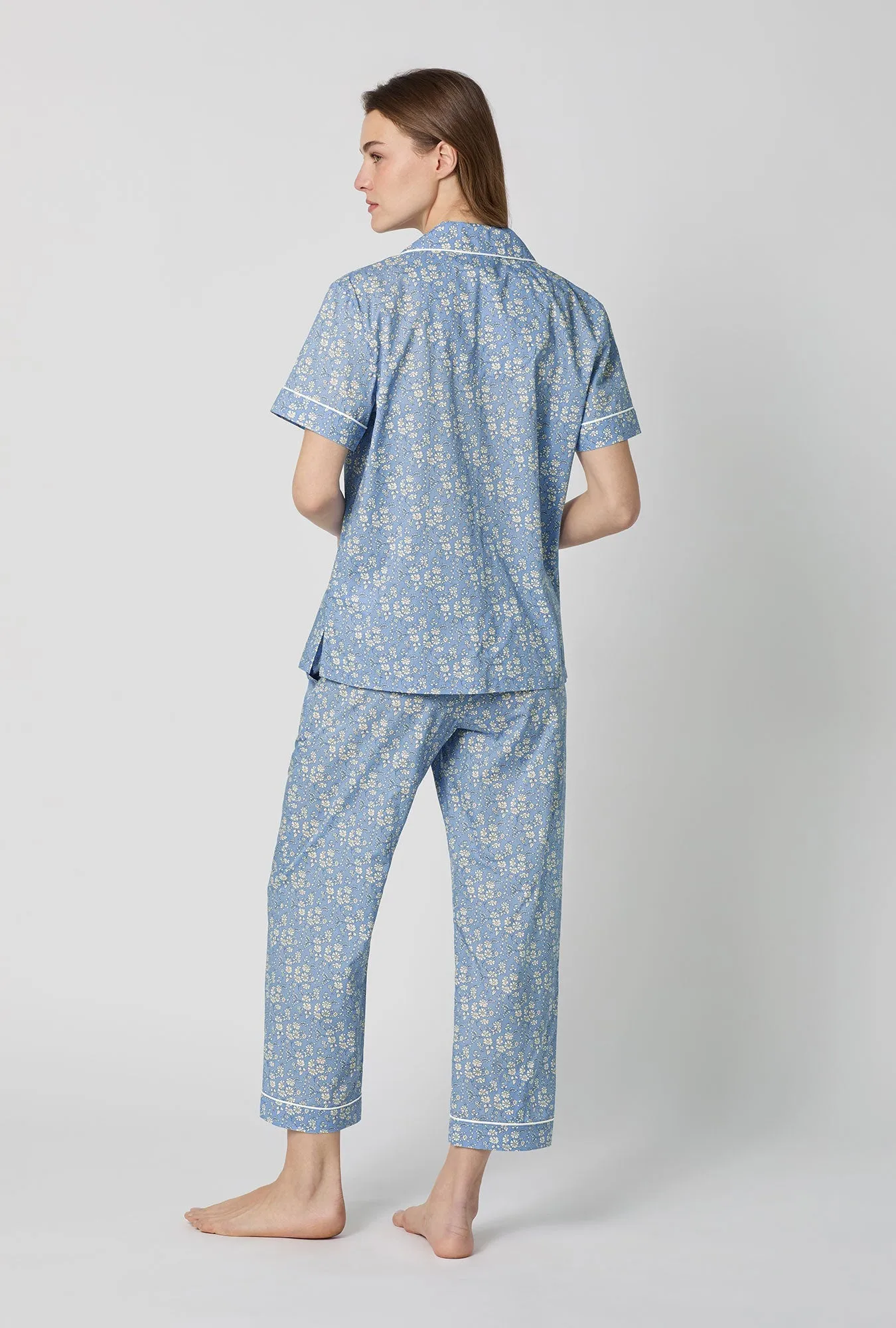 Capel Short Sleeve Classic Woven Tana Lawn® Cropped Pj Set Made With Liberty Fabric sold by BedHead product image thumbnail 3