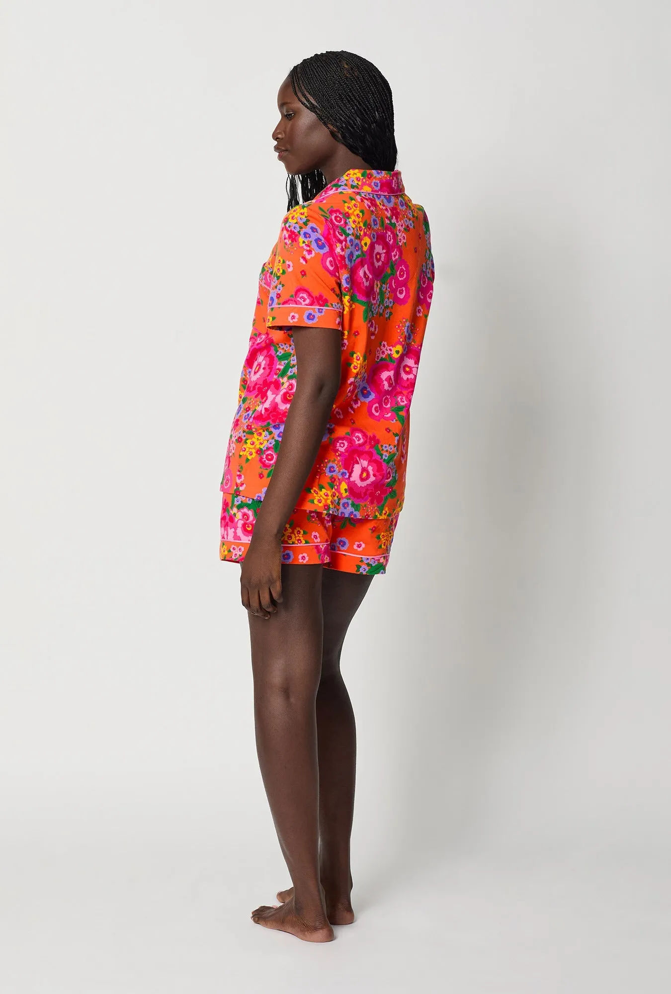 Ravello Blooms Short Sleeve Classic Shorty Stretch Jersey Pj Set sold by BedHead product image thumbnail 2