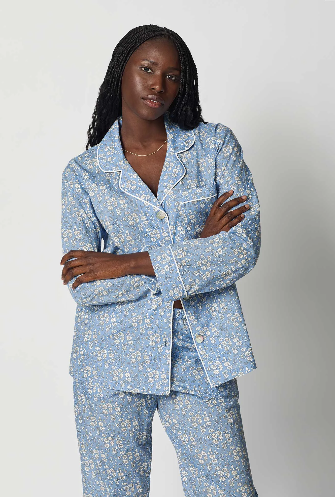 Capel Long Sleeve Classic Woven Tana Lawn® Pj Set Made With Liberty Fabric sold by BedHead product image thumbnail 3