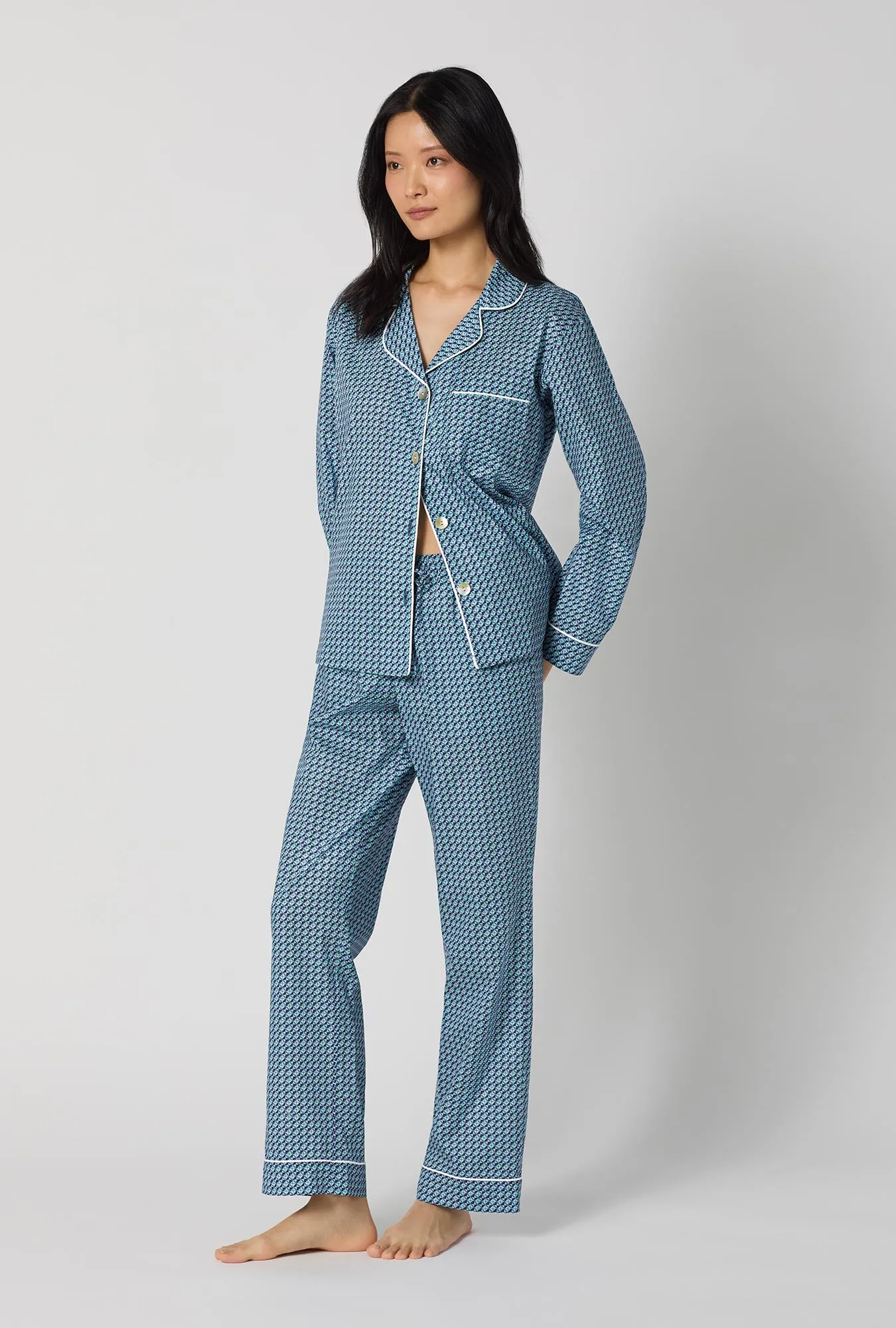 Sebastian Long Sleeve Classic Woven Tana Lawn® Pj Set Made With Liberty Fabrics sold by BedHead product image thumbnail 3