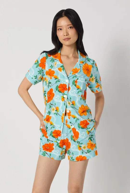 Golden Breeze Short Sleeve Classic Shorty Stretch Jersey Pj Set made by BedHead