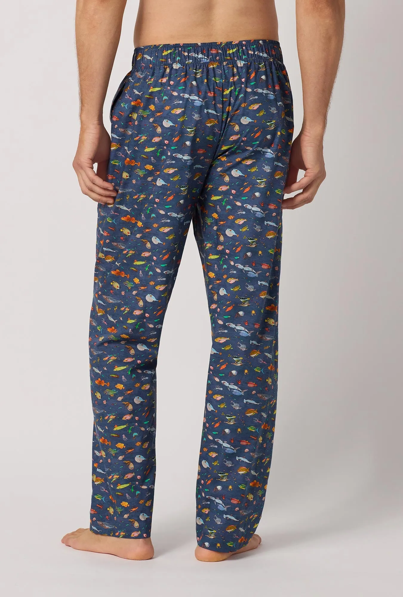 Brian's Aquarium Men's Woven Tana Lawn® Pj Pant Made With Liberty Fabrics sold by BedHead product image thumbnail 3