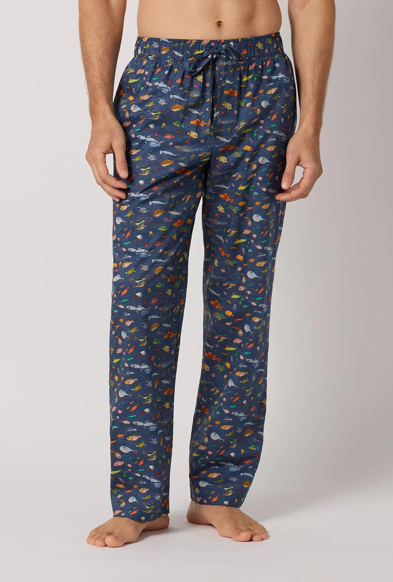 Brian's Aquarium Men's Woven Tana Lawn® Pj Pant Made With Liberty Fabrics sold by BedHead