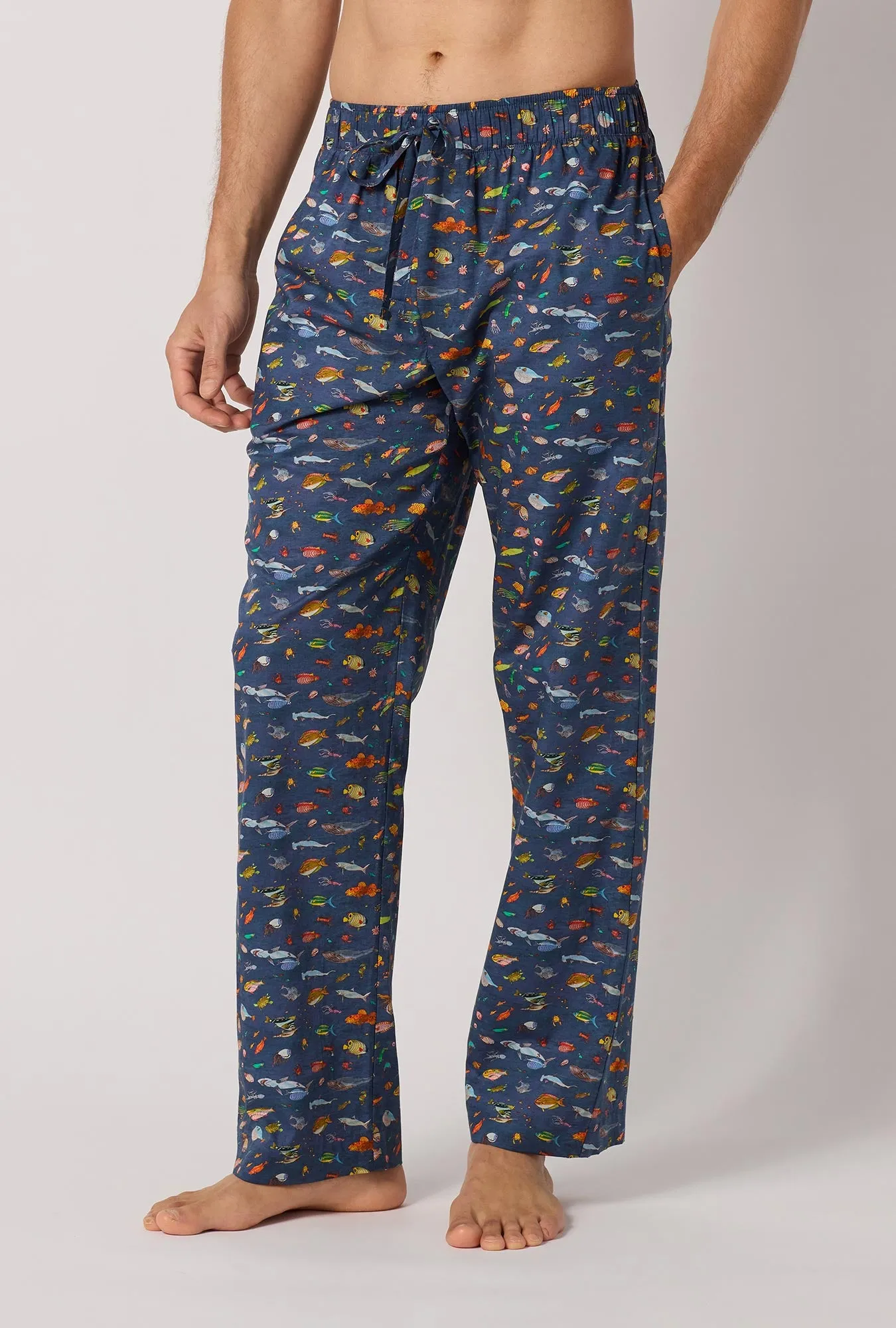 Brian's Aquarium Men's Woven Tana Lawn® Pj Pant Made With Liberty Fabrics sold by BedHead product image thumbnail 2