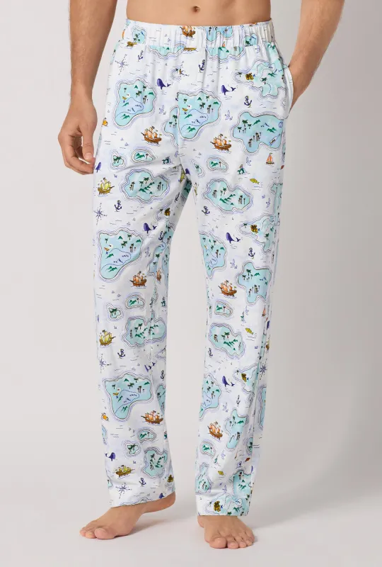 Treasure Hunt Men's Stretch Jersey Pj Pant made by BedHead