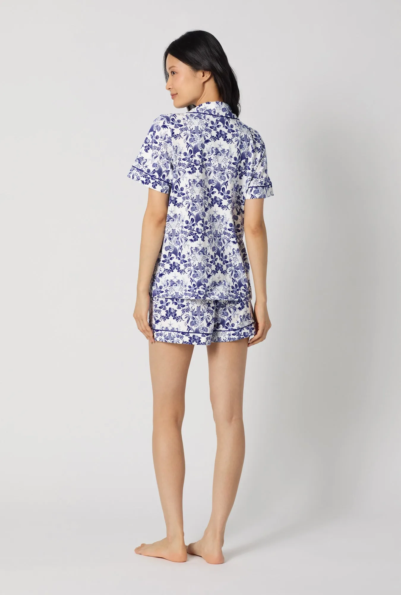 Under The Sea Short Sleeve Classic Shorty Stretch Jersey Pj Set sold by BedHead product image thumbnail 4