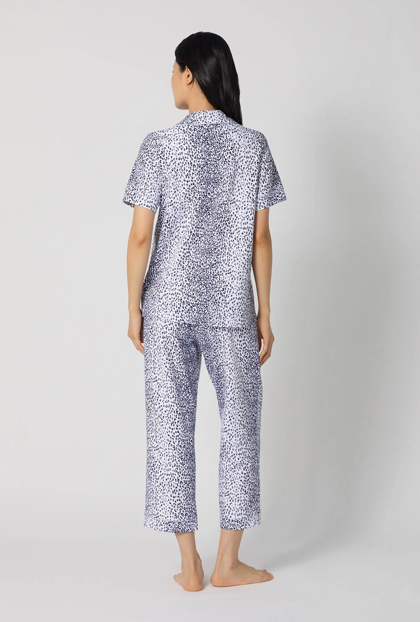 Sea Kitten Short Sleeve Classic Stretch Jersey Cropped Pj Set sold by BedHead product image thumbnail 5