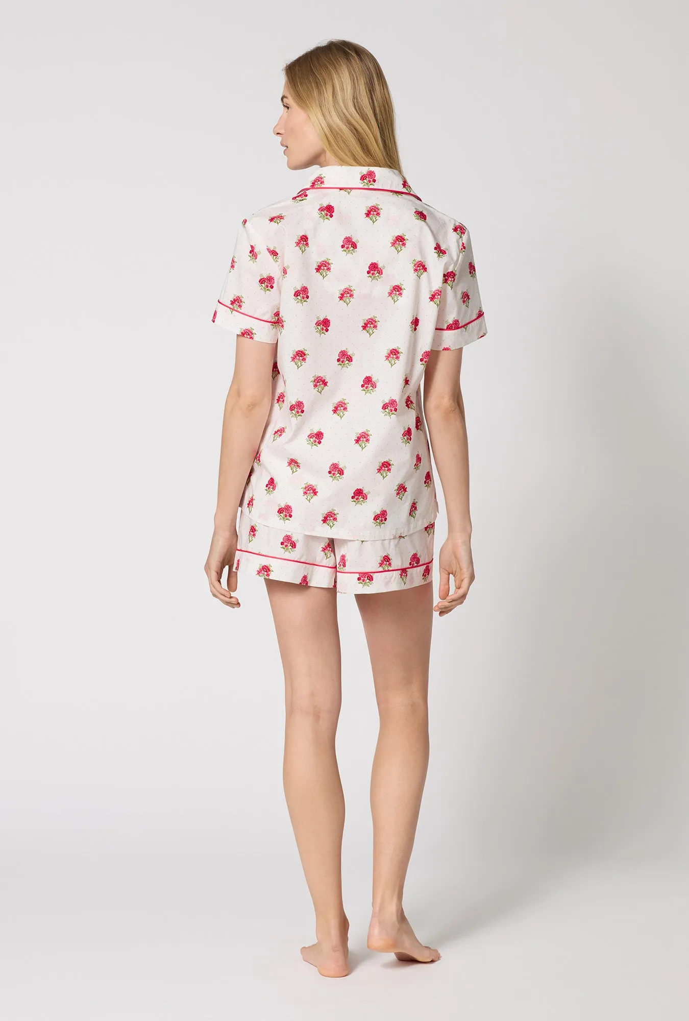Celeste Short Sleeve Classic Woven Supersoft Cotton Poplin Shorty Pj Set sold by BedHead product image thumbnail 3