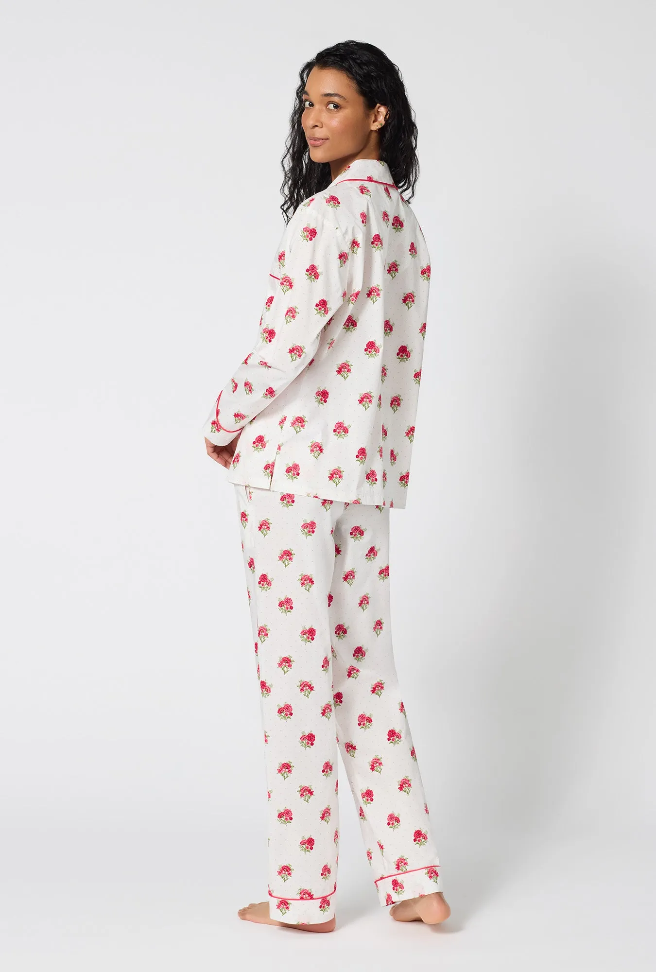 Celeste Long Sleeve Classic Woven Supersoft Cotton Poplin Pj Set sold by BedHead product image thumbnail 3