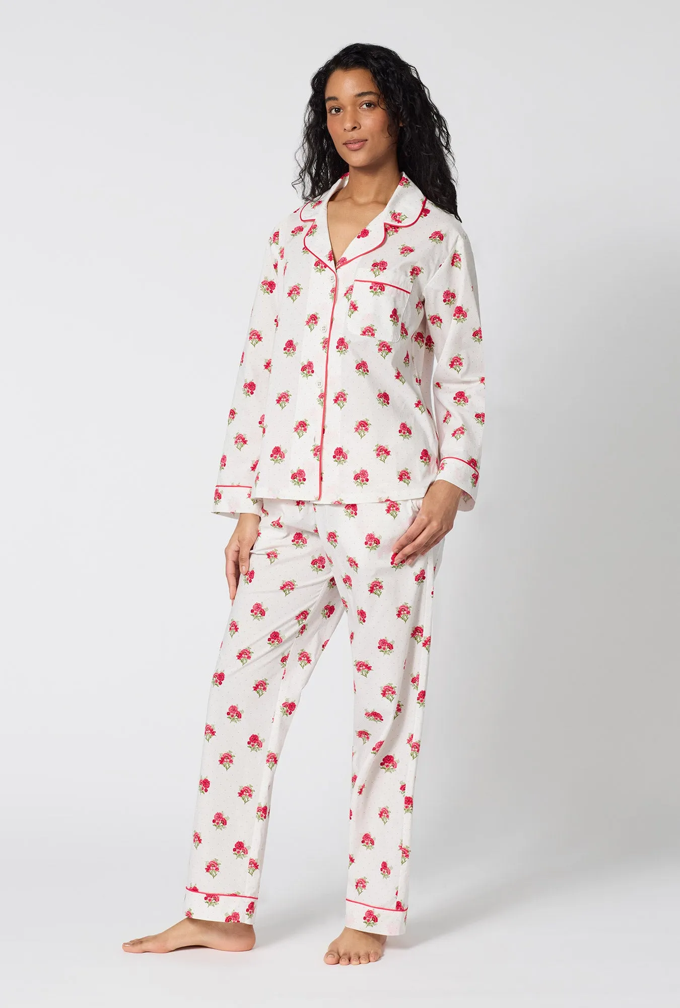 Celeste Long Sleeve Classic Woven Supersoft Cotton Poplin Pj Set sold by BedHead product image thumbnail 2