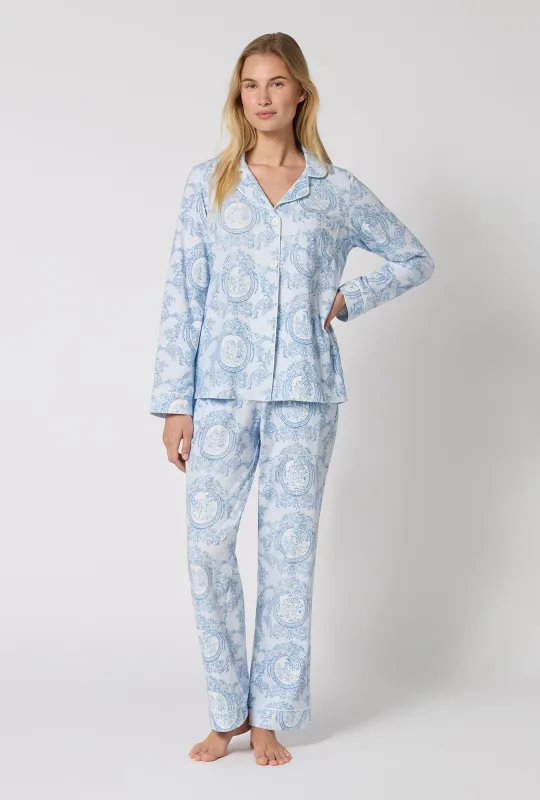 Minuet Toile Long Sleeve Classic Stretch Jersey Pj Set made by BedHead