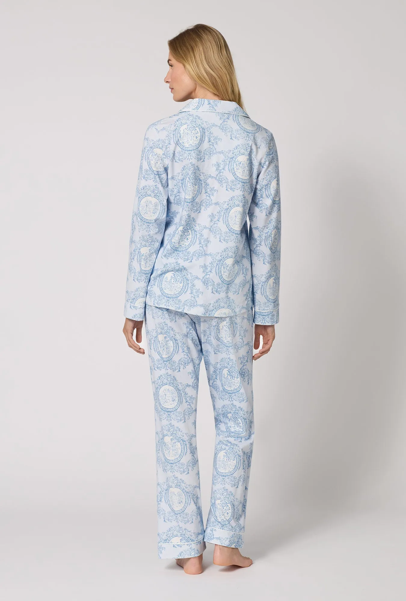 Minuet Toile Long Sleeve Classic Stretch Jersey Pj Set sold by BedHead product image thumbnail 3