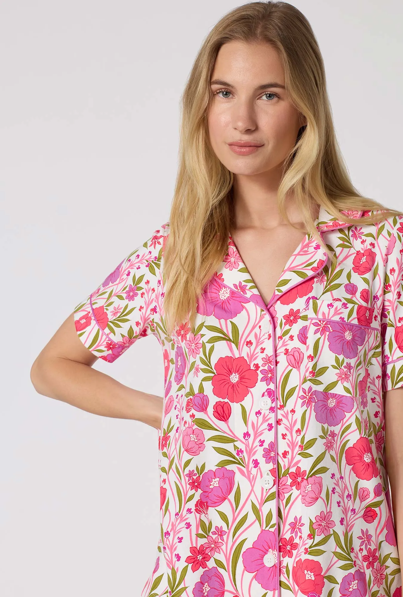 Josephine Short Sleeve Classic Shorty Stretch Jersey Pj Set sold by BedHead product image thumbnail 4