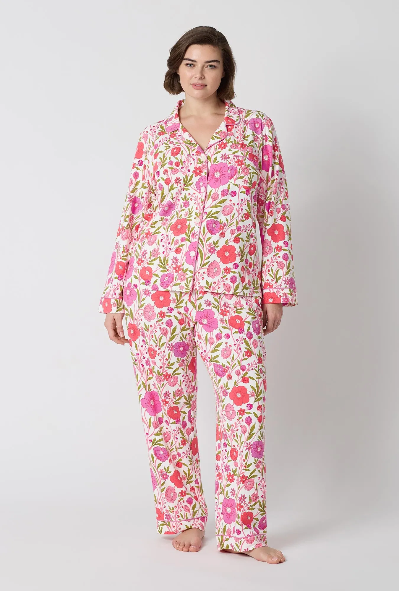 Josephine Long Sleeve Classic Stretch Jersey Pj Set sold by BedHead product image thumbnail 4