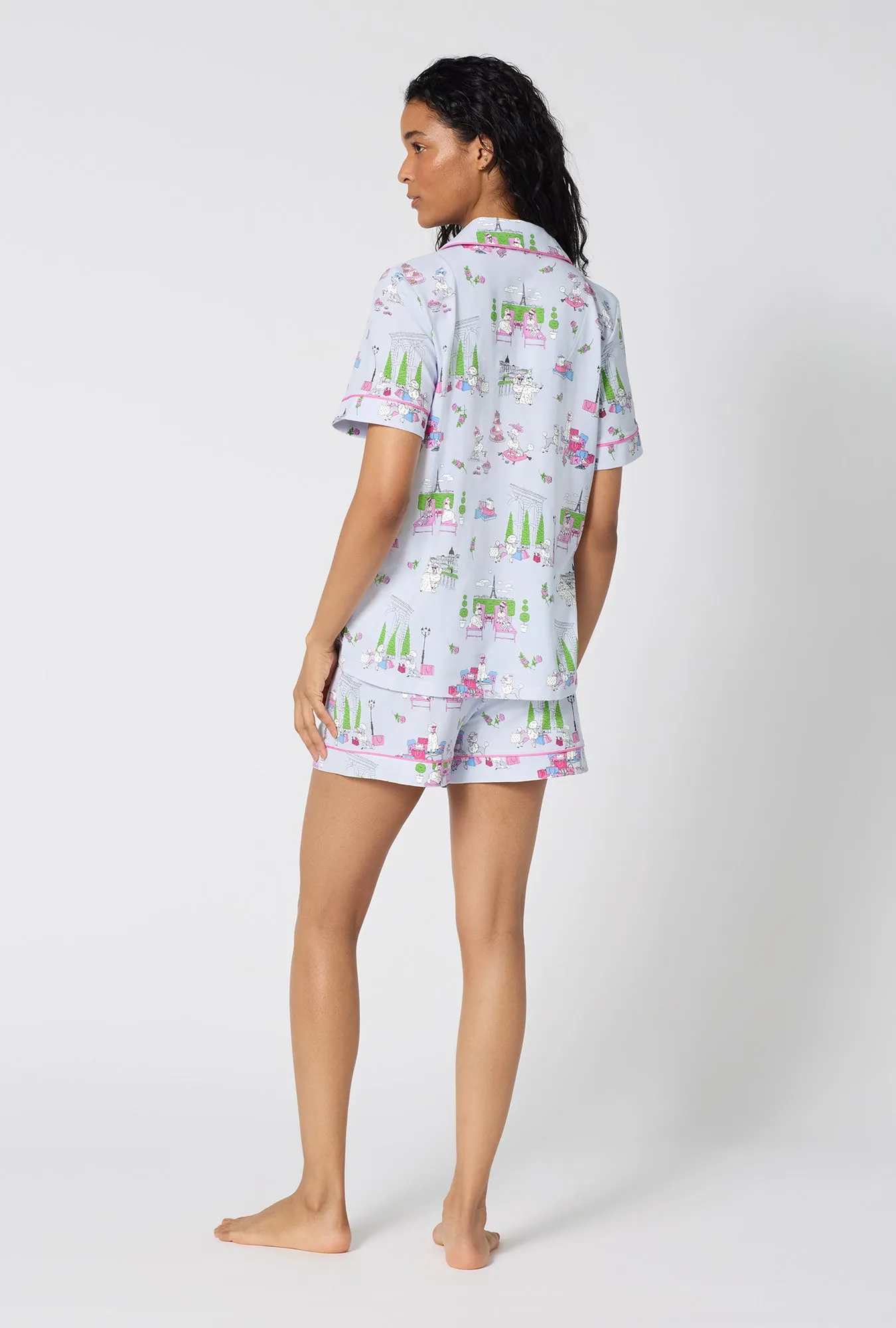 Belle Vie Short Sleeve Classic Shorty Stretch Jersey Pj Set sold by BedHead product image thumbnail 3