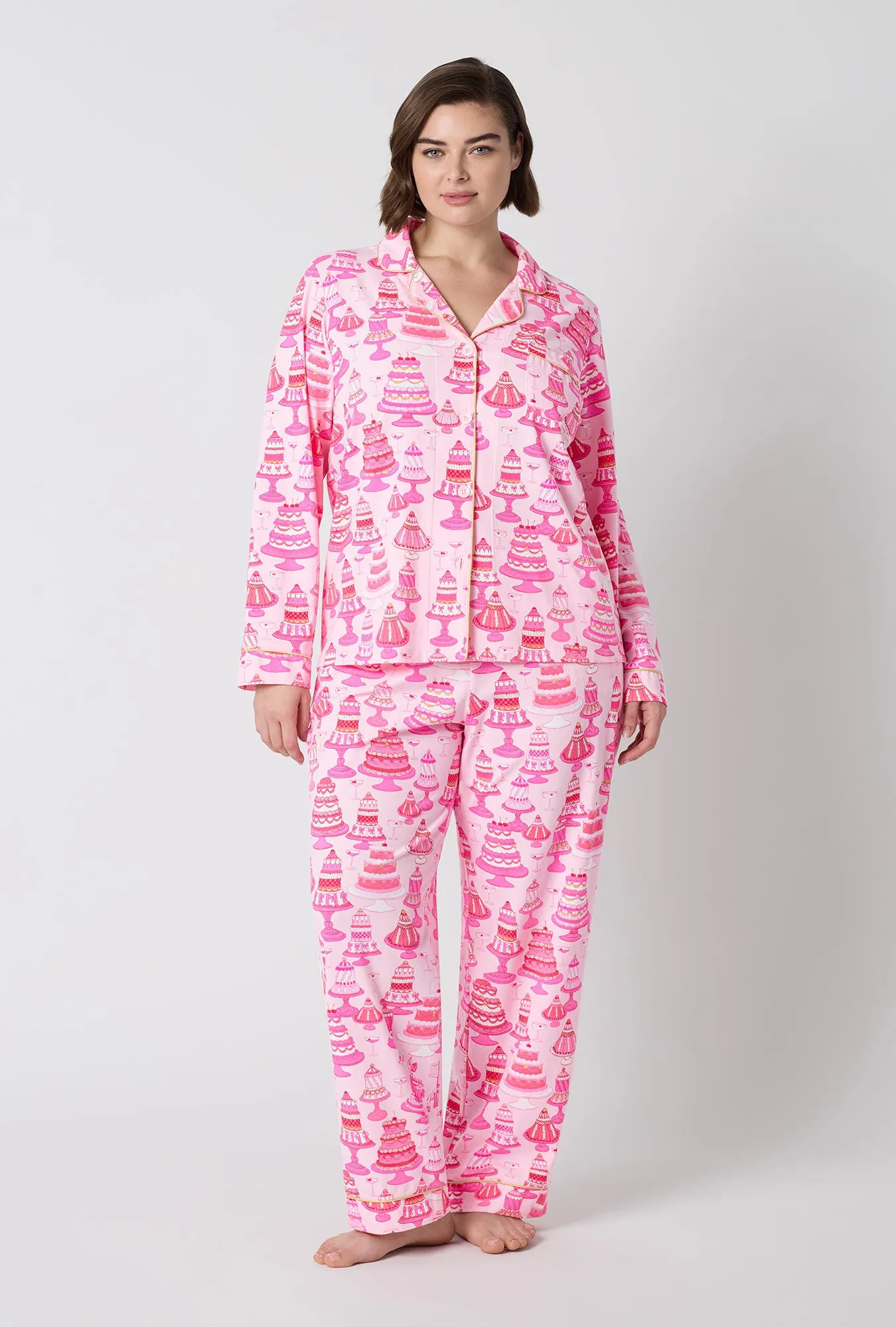 Cake Shop Long Sleeve Classic Stretch Jersey Pj Set sold by BedHead product image thumbnail 5