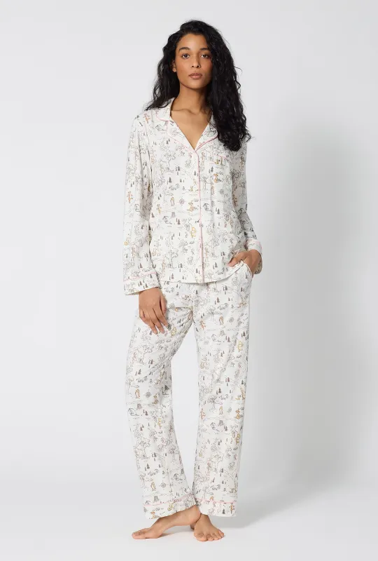 Hundred Acre Toile Long Sleeve Classic Stretch Jersey Pj Set made by BedHead