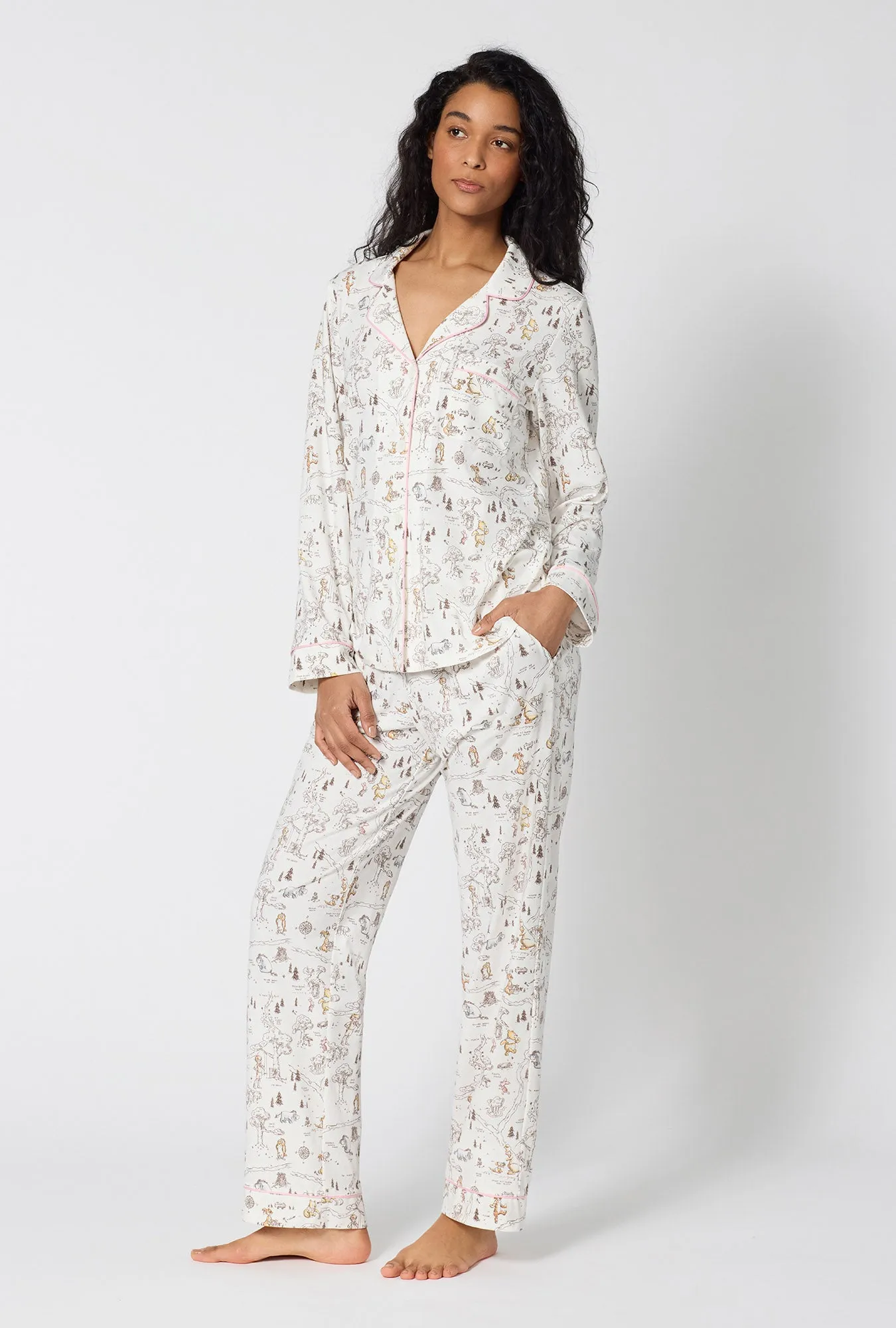 Hundred Acre Toile Long Sleeve Classic Stretch Jersey Pj Set sold by BedHead product image thumbnail 2
