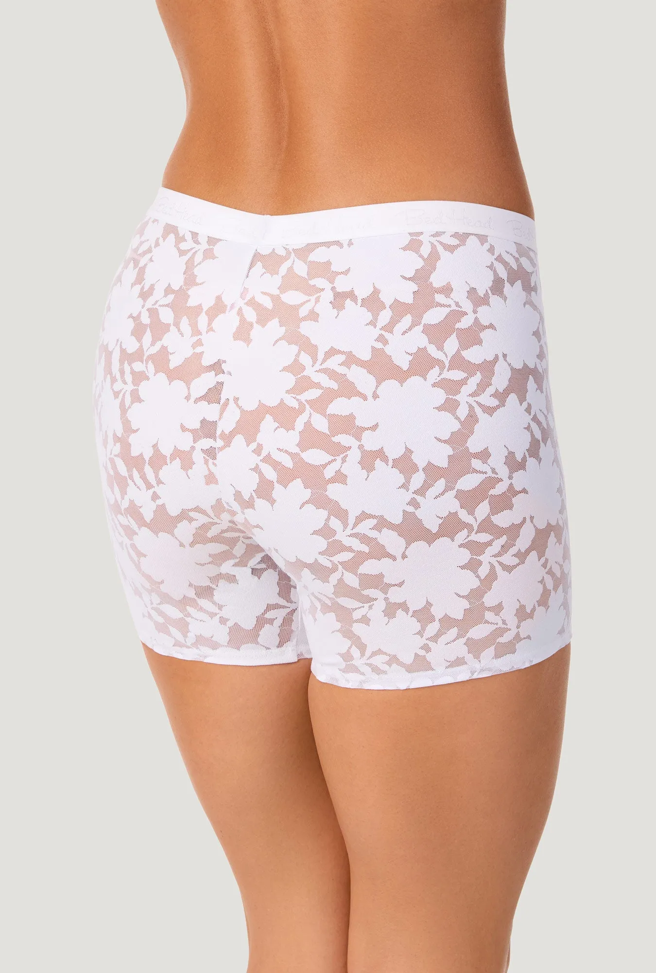 White Stretch Lace Boxer Short Underwear sold by BedHead product image thumbnail 2