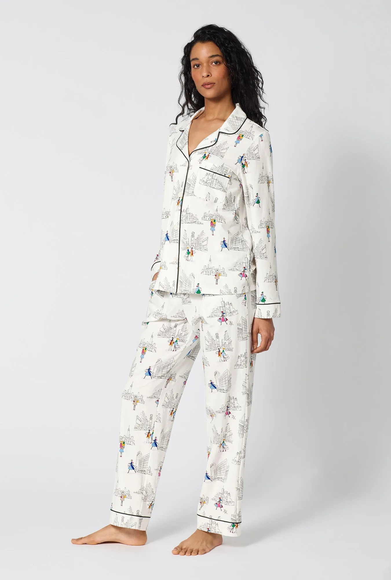 Nordstrom Shoppers Long Sleeve Classic Stretch Jersey Pj Set sold by BedHead product image thumbnail 2