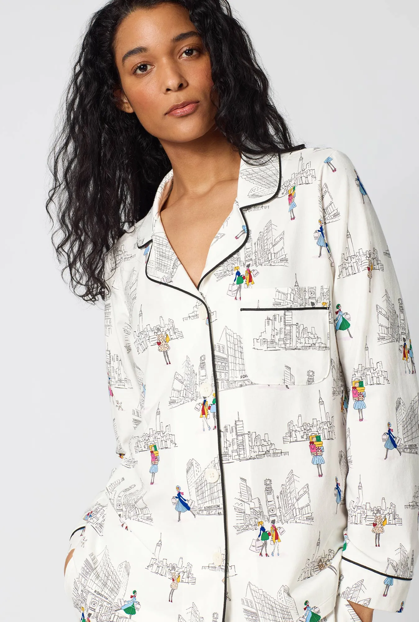 Nordstrom Shoppers Long Sleeve Classic Stretch Jersey Pj Set sold by BedHead product image thumbnail 4