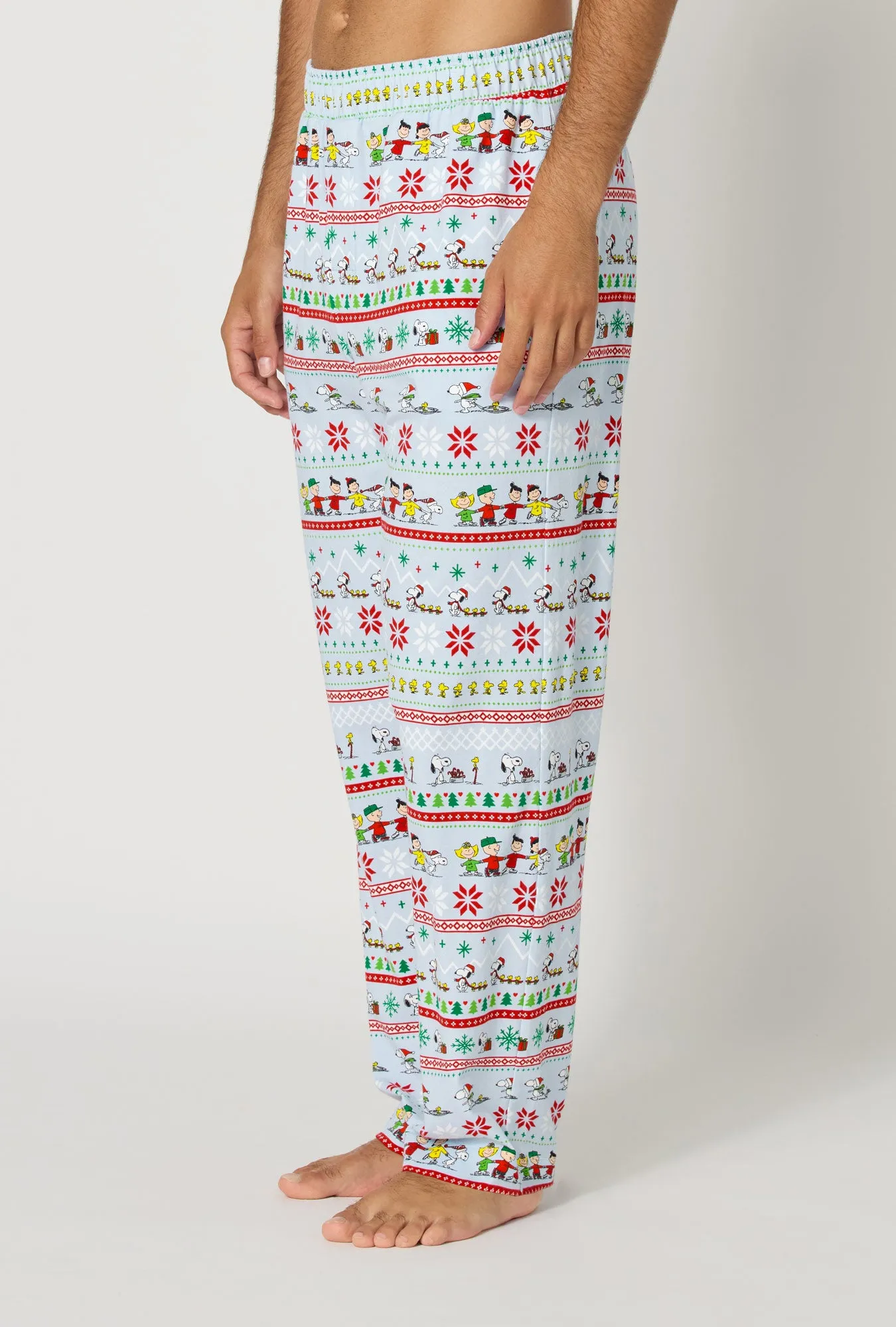 Peanuts® Winter Parade Men's Stretch Jersey Pj Pant sold by BedHead product image thumbnail 2