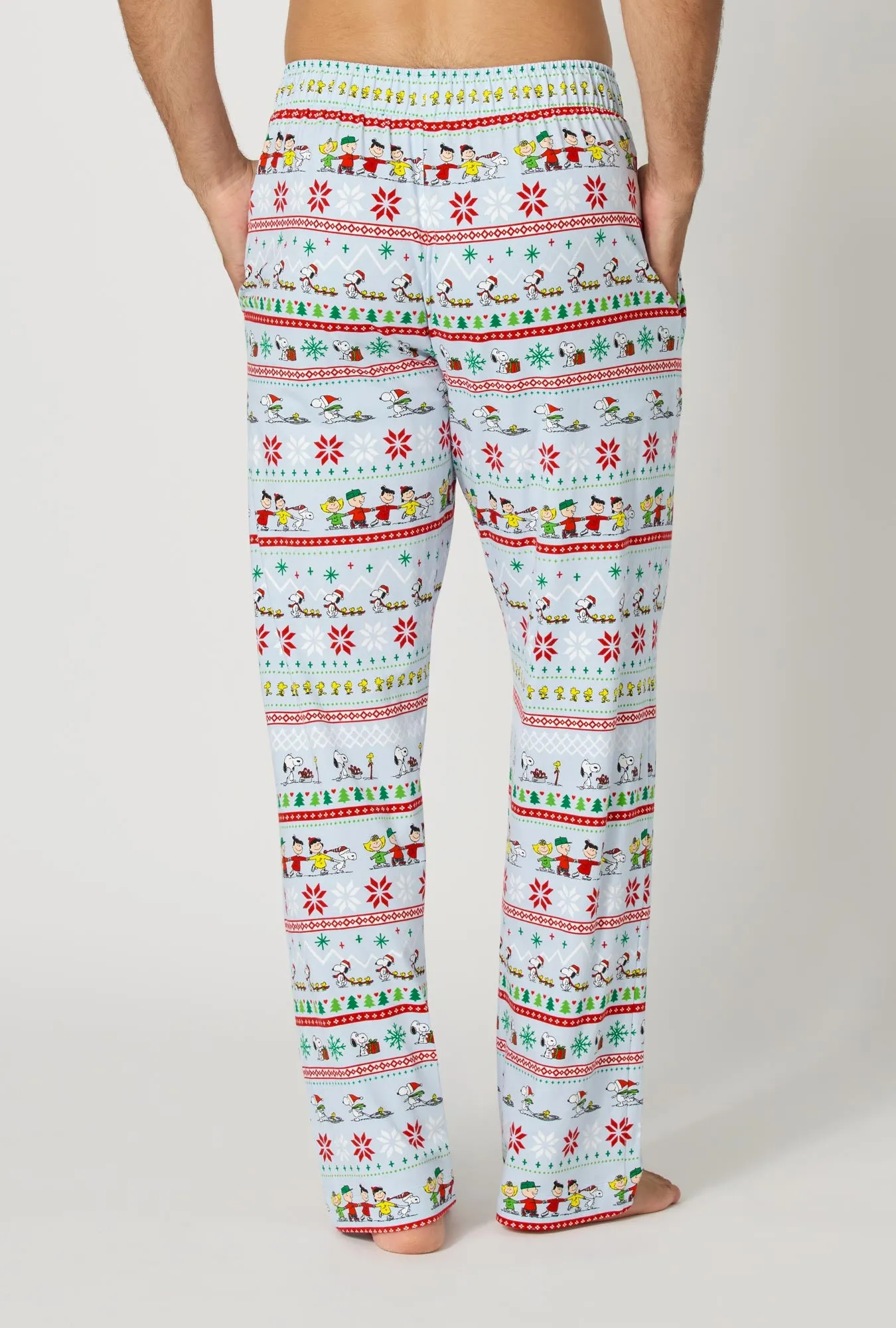 Peanuts® Winter Parade Men's Stretch Jersey Pj Pant sold by BedHead product image thumbnail 3