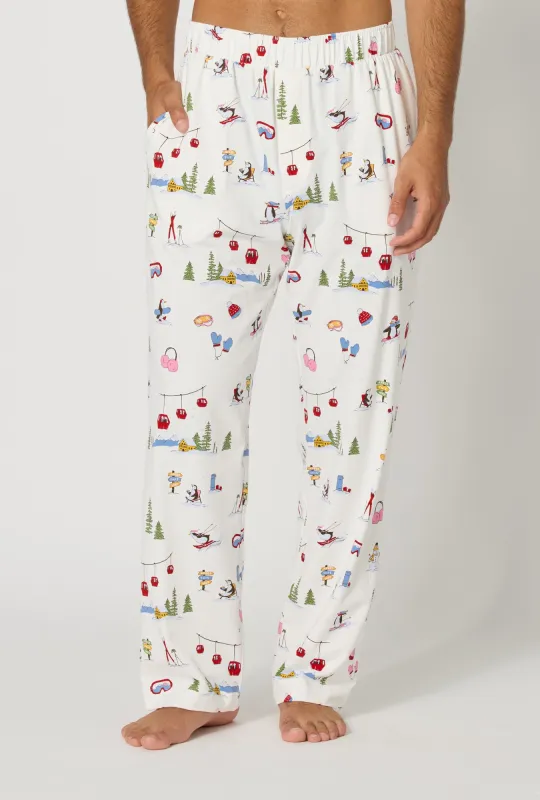 Snow Much Fun Men's Stretch Jersey Pj Pant made by BedHead
