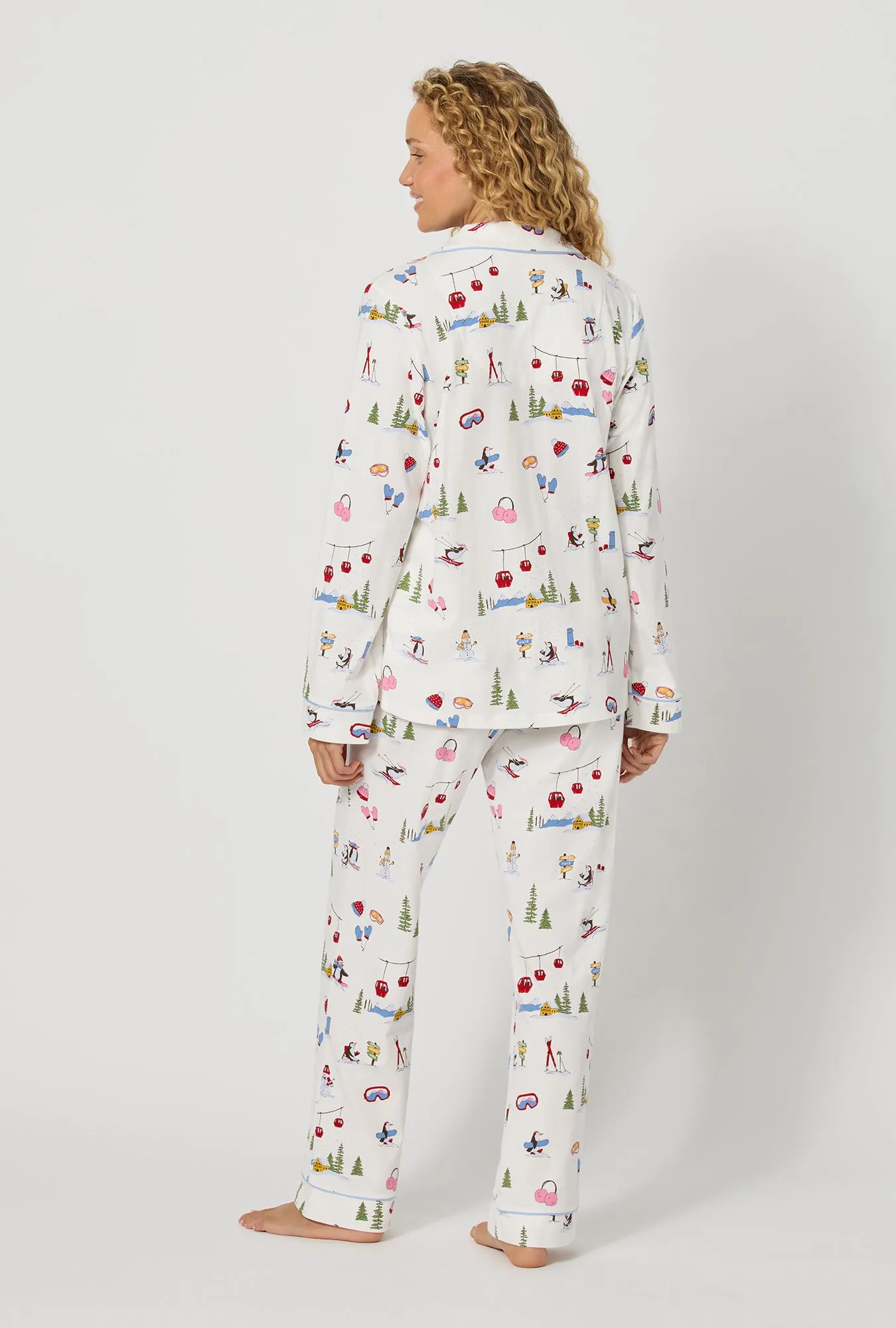 Snow Much Fun Long Sleeve Classic Stretch Jersey Pj Set sold by BedHead product image thumbnail 4