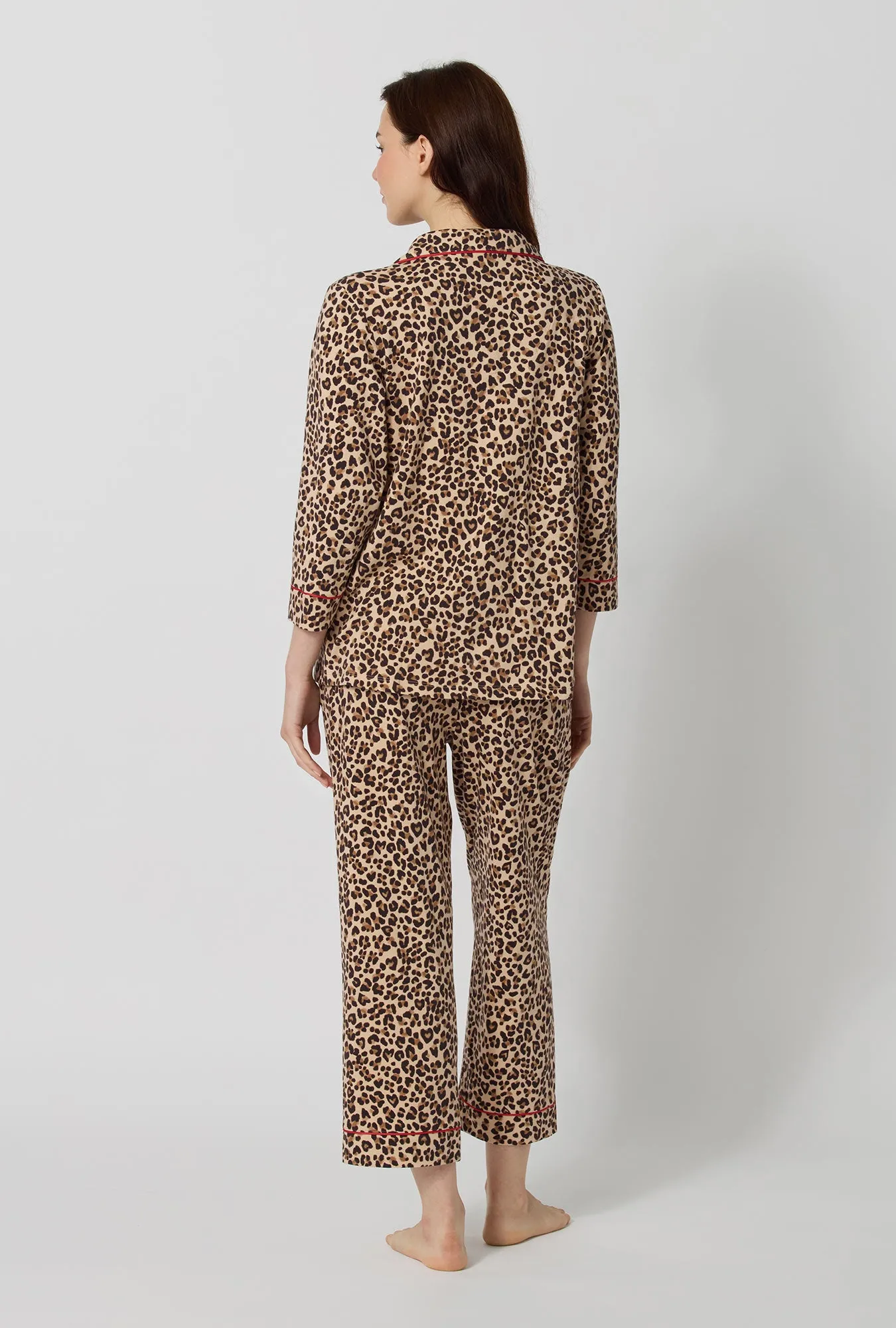 Wild At Heart 3/4 Sleeve Classic Stretch Jersey Cropped Pj Set sold by BedHead product image thumbnail 5