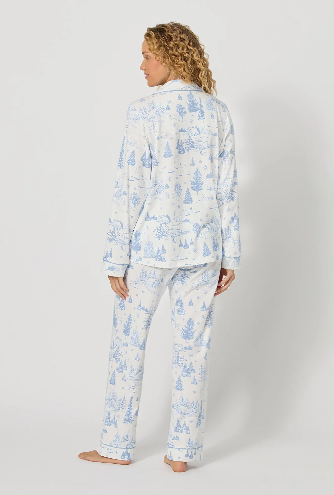 Winter Wonderland Long Sleeve Classic Stretch Jersey Pj Set sold by BedHead product image thumbnail 4