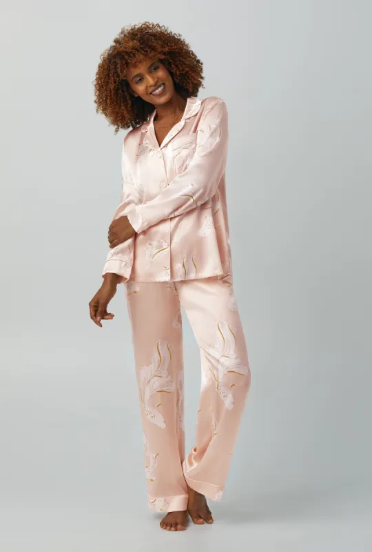 Koi Pond Long Sleeve Classic Washable Silk PJ Set sold by BedHead