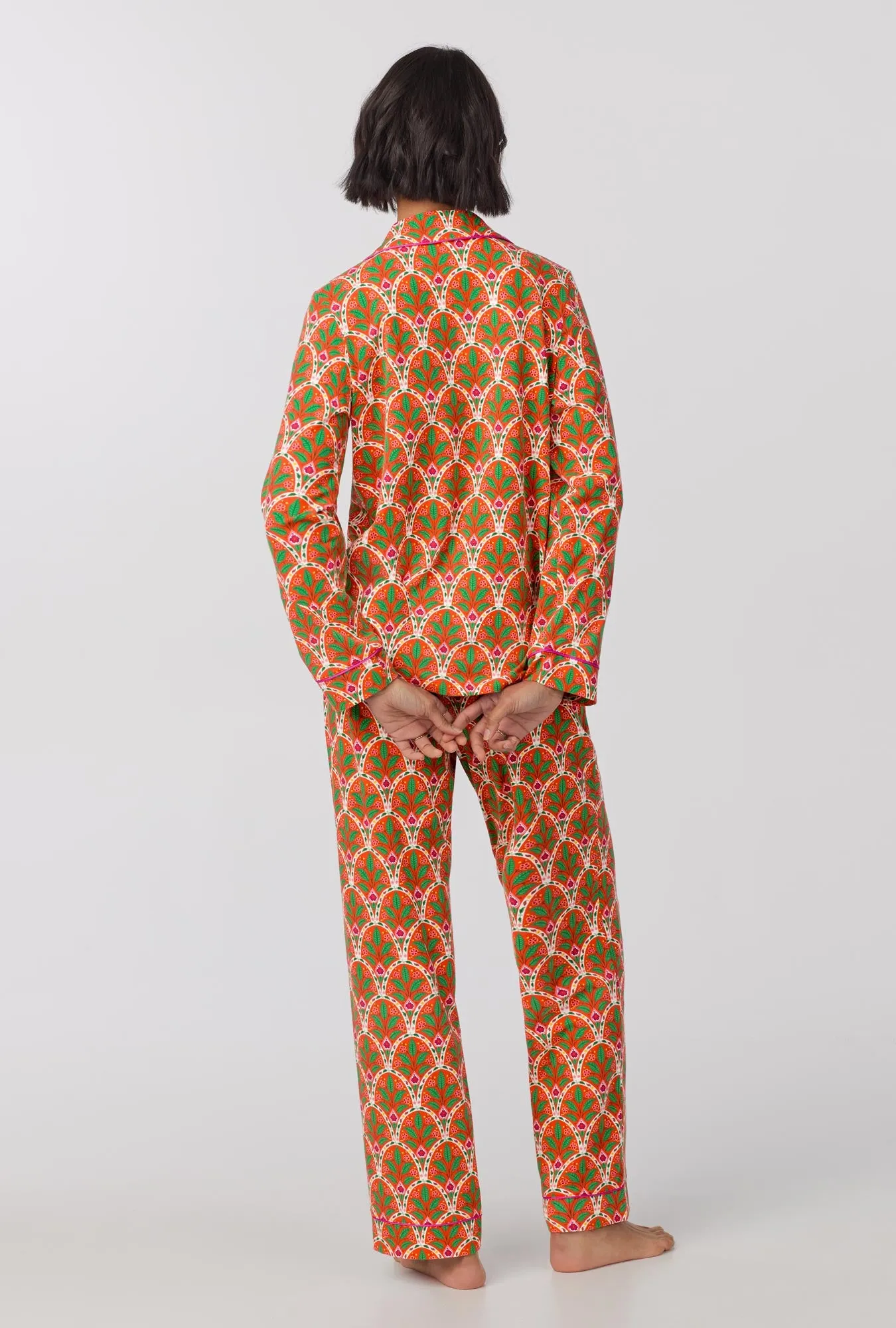 Tangier Tile Long Sleeve Classic Stretch Jersey PJ Set sold by BedHead product image thumbnail 4